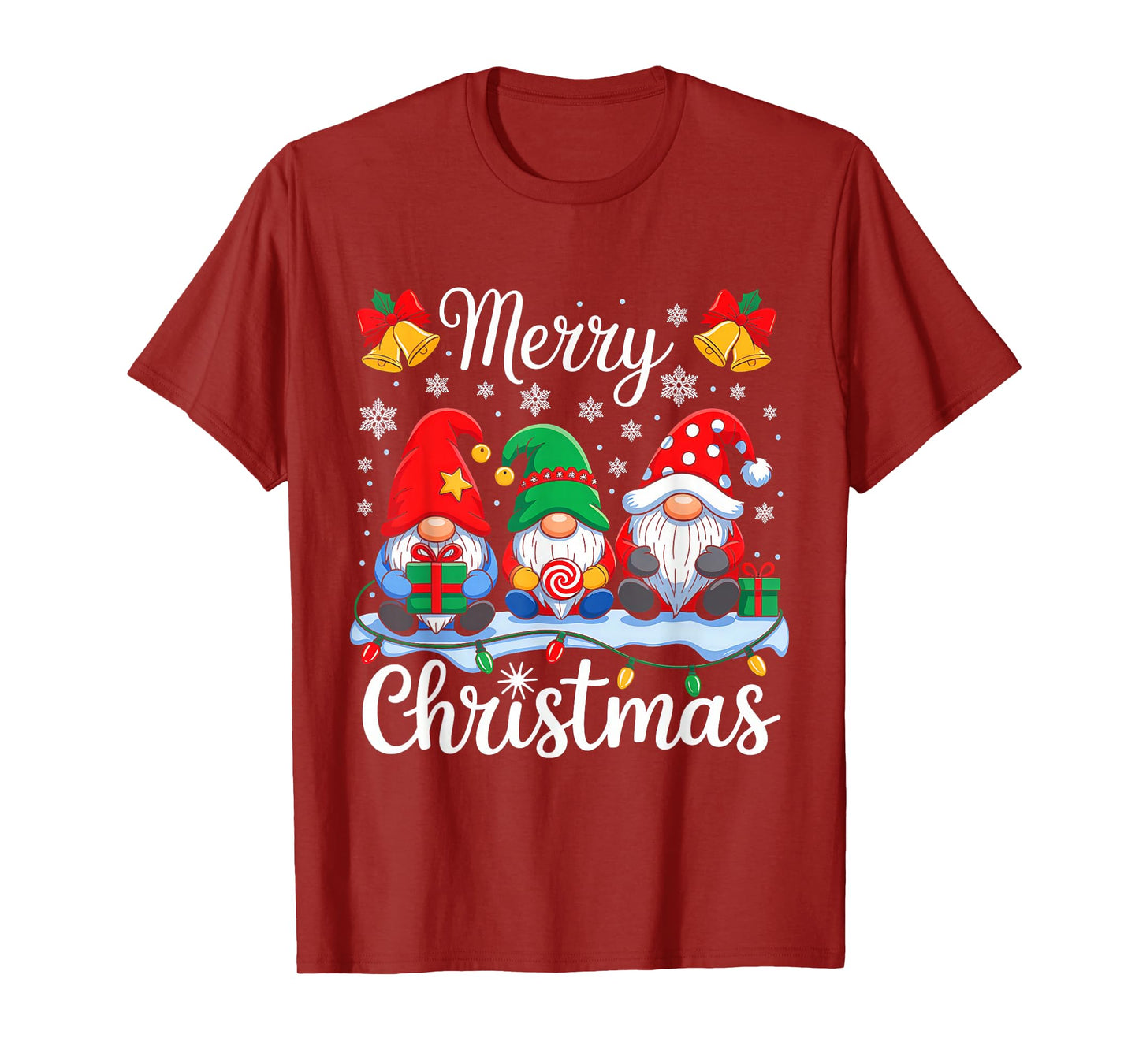Gnomes Xmas Merry Christmas for Men Women Kids Gnomes Lover T-Shirt