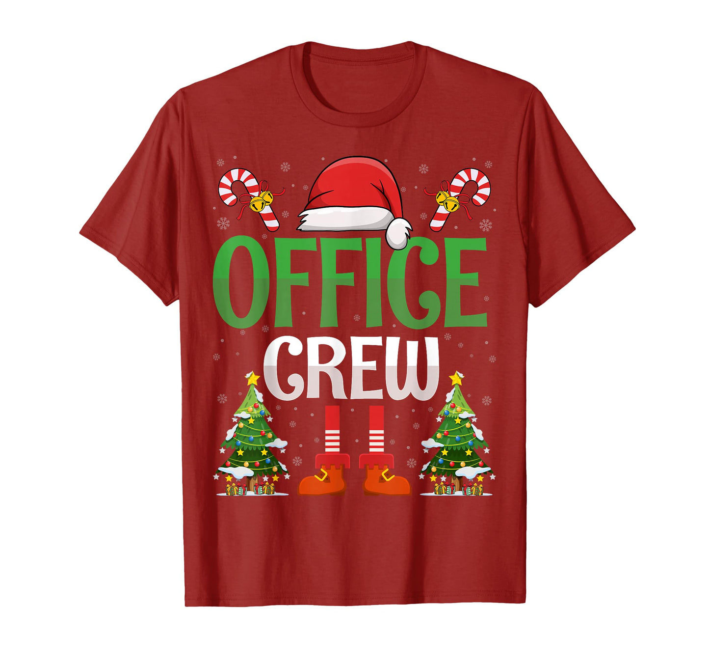 Office Crew Santa - Christmas Front Office Squad Santa Hat T-Shirt