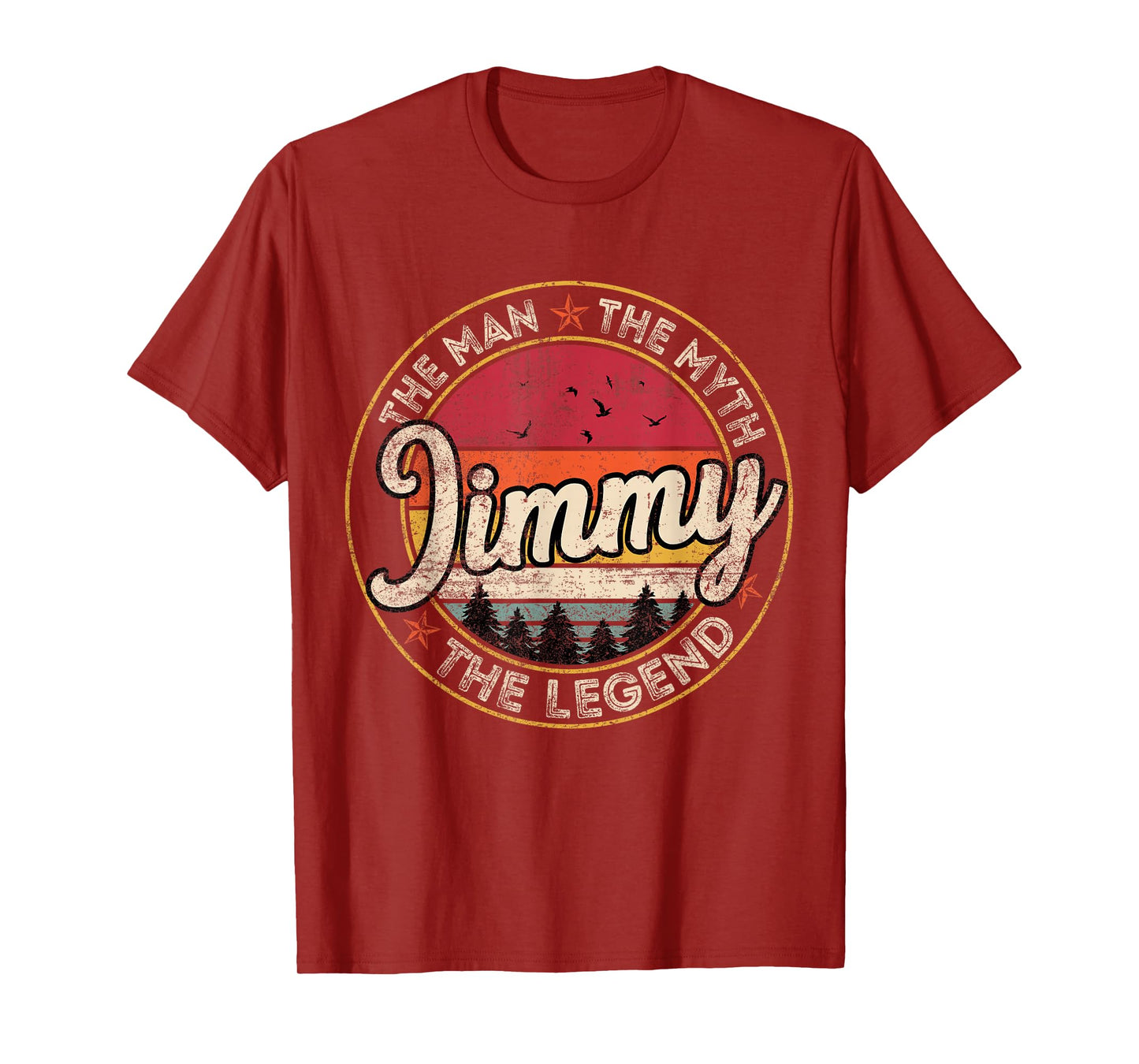 Jimmy The Man The Myth The Legend Personalized Name T-Shirt