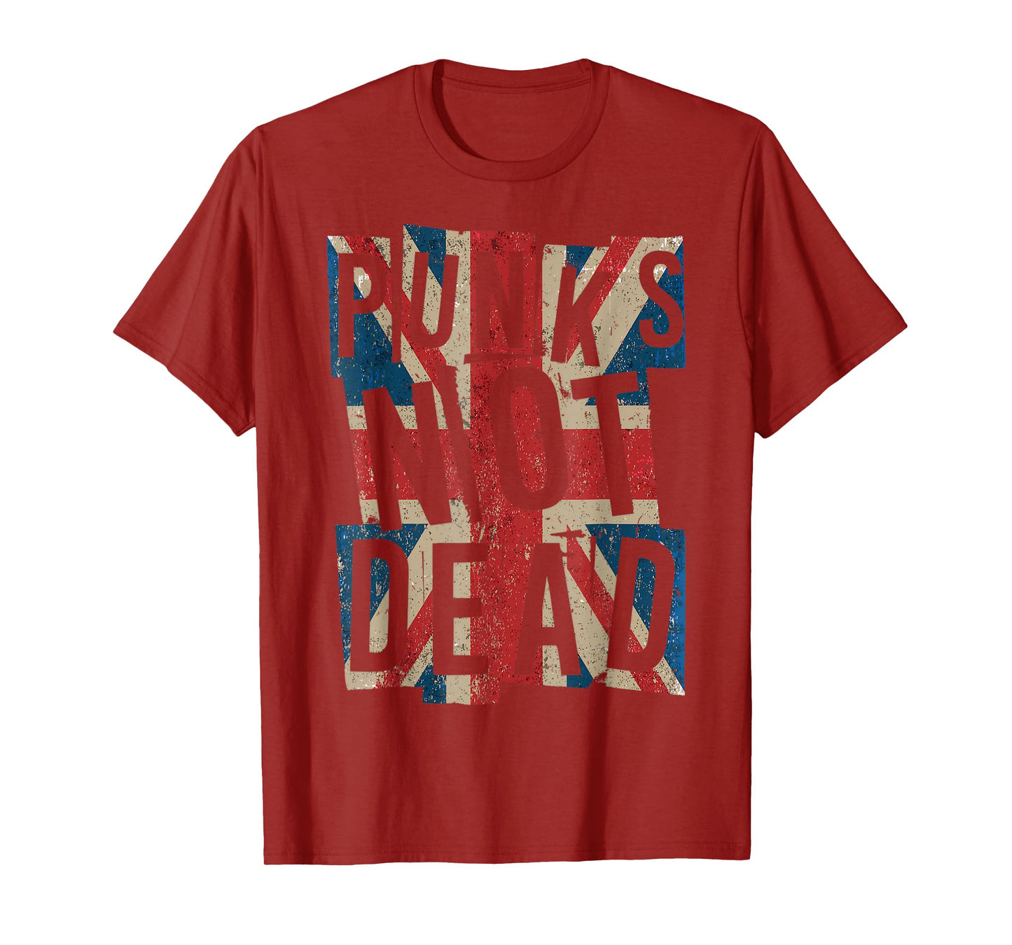 Punks Not Dead - Vintage - UK London Flag - Punk Is Not Dead T-Shirt