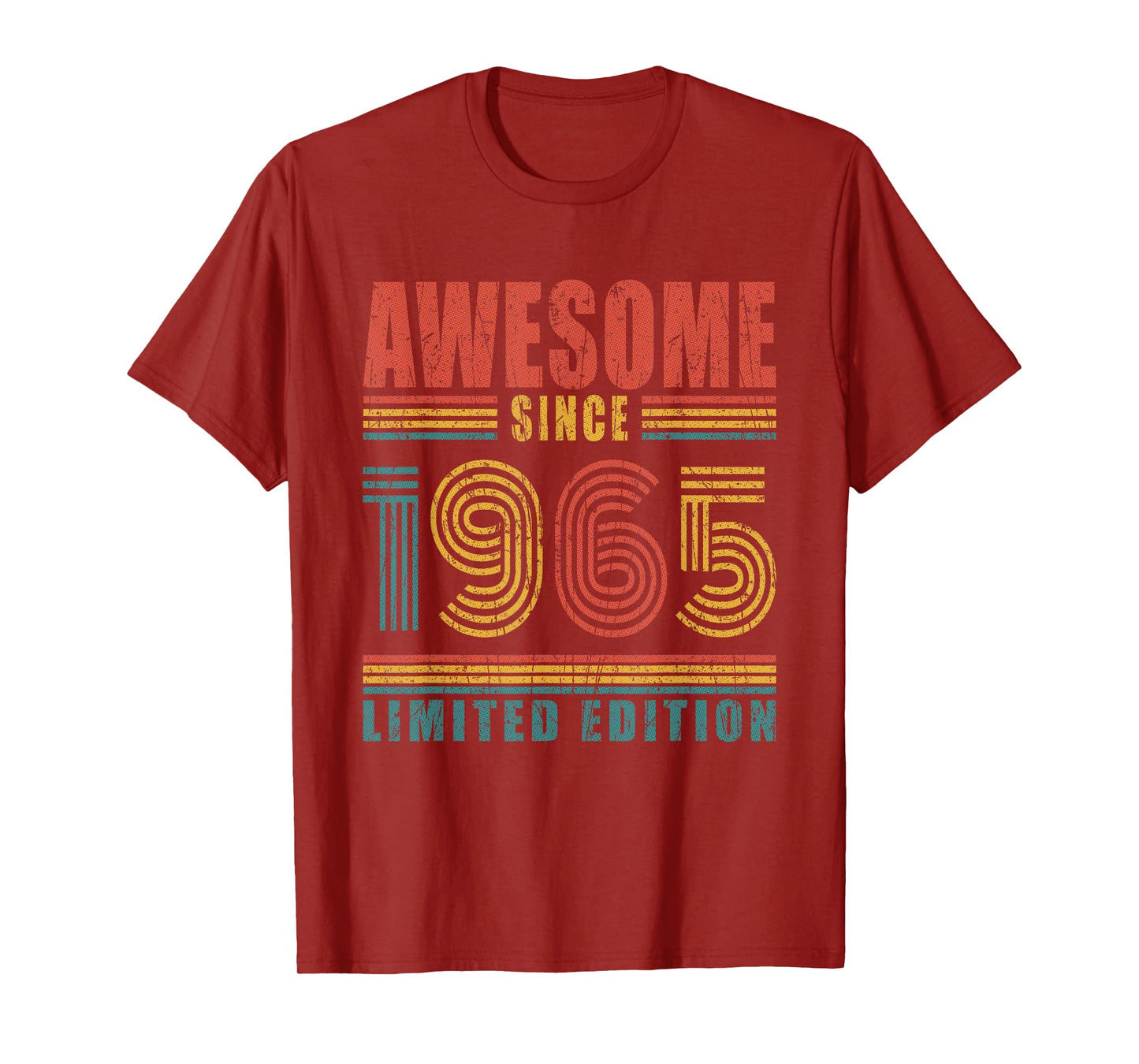 60th Birthday Awesome Since 1965 Vintage 60 Birthday T-Shirt
