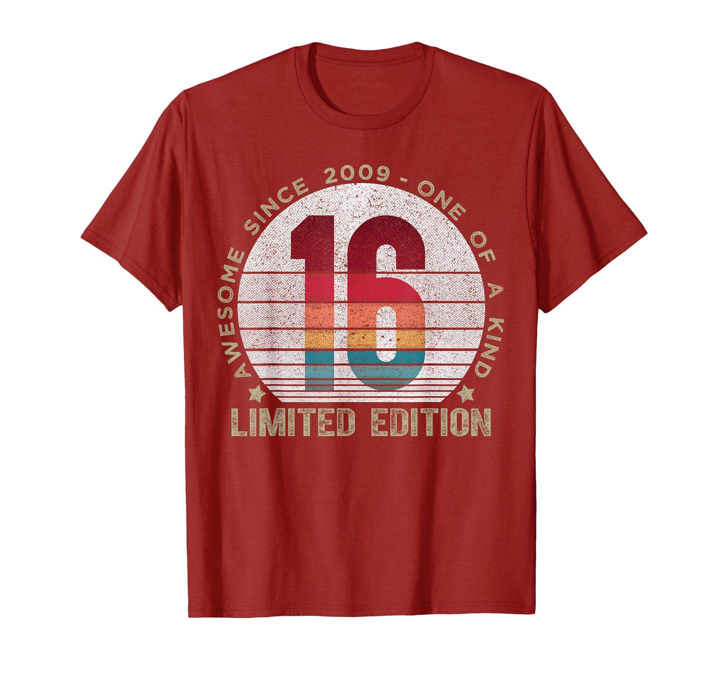 16 Year Old Gifts Vintage 2009 Limited Edition 16th Birthday T-Shirt