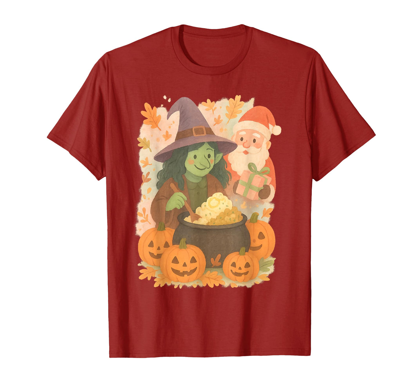 Whimsical Witch Gift for Halloween Thanksgiving Christmas T-Shirt