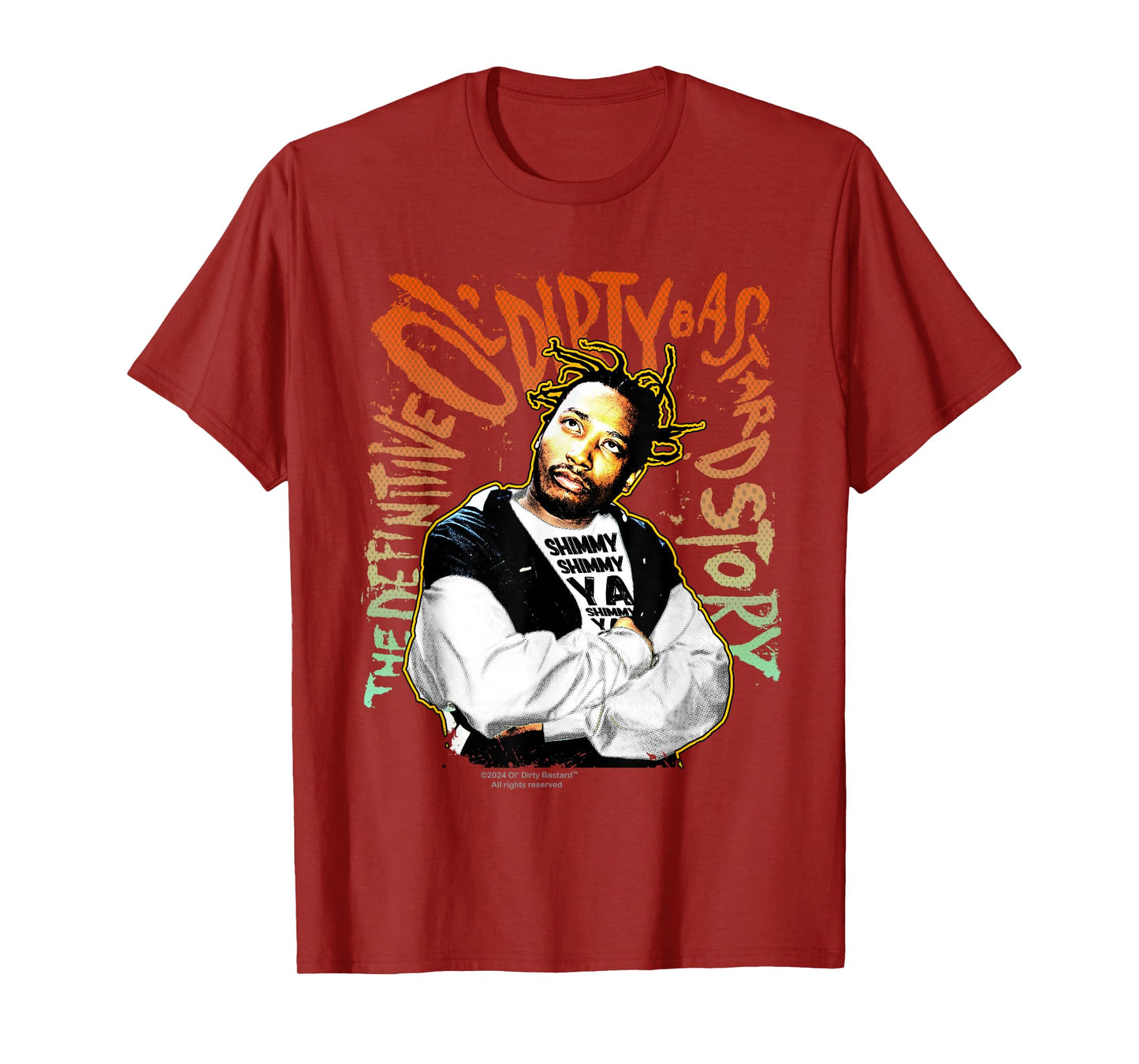 ODB Ol Dirty Ba--ard Shimmy Ya Retro 90s Hip Hop Rap Style T-Shirt