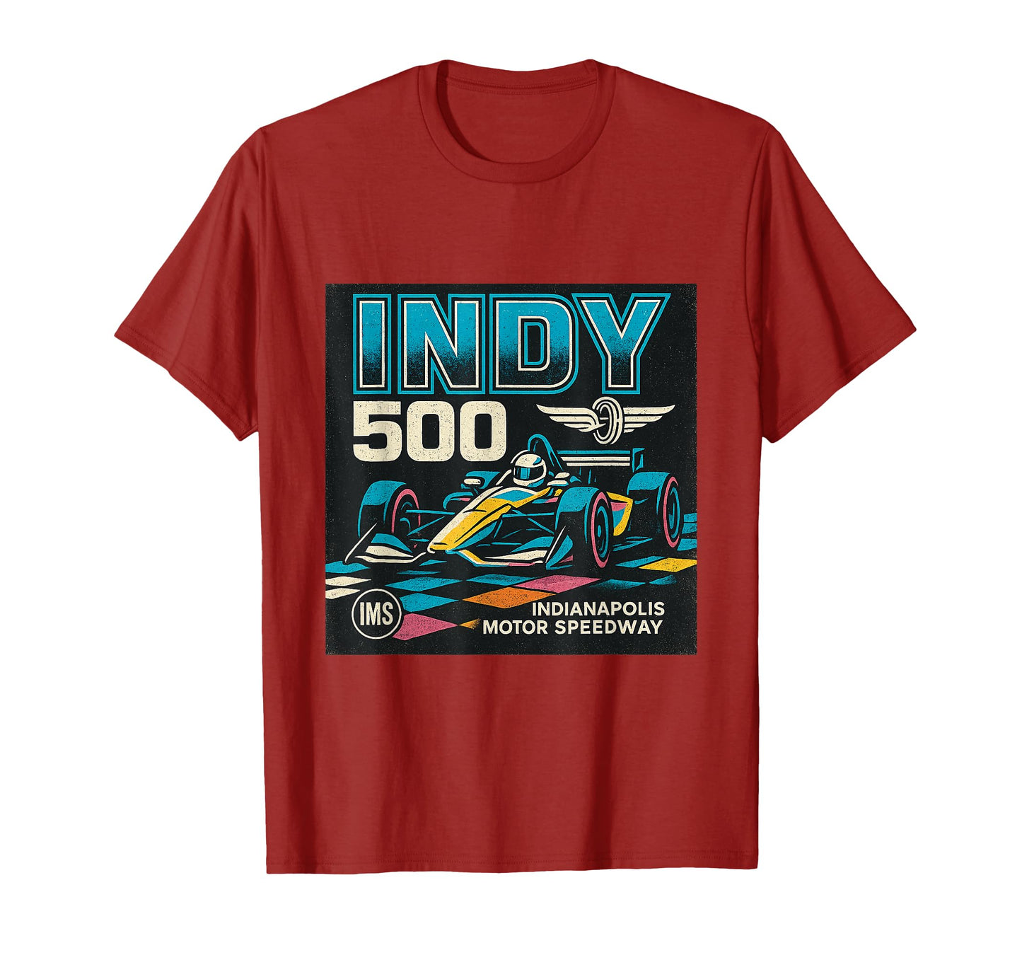 Indy 500 Vintage Race Car Art T-Shirt