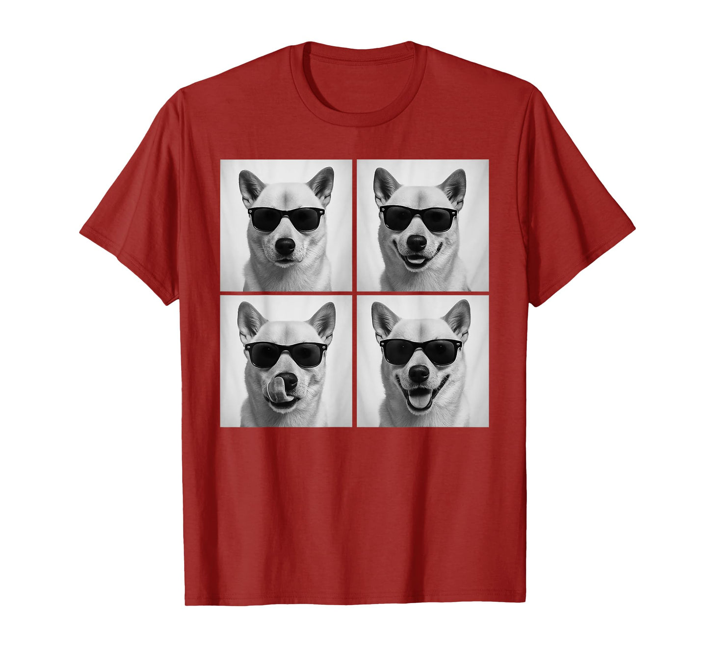 Funny Korean Jindo Dog Lover Cute Korean Jindo Photo Booth T-Shirt for Men Women Kids