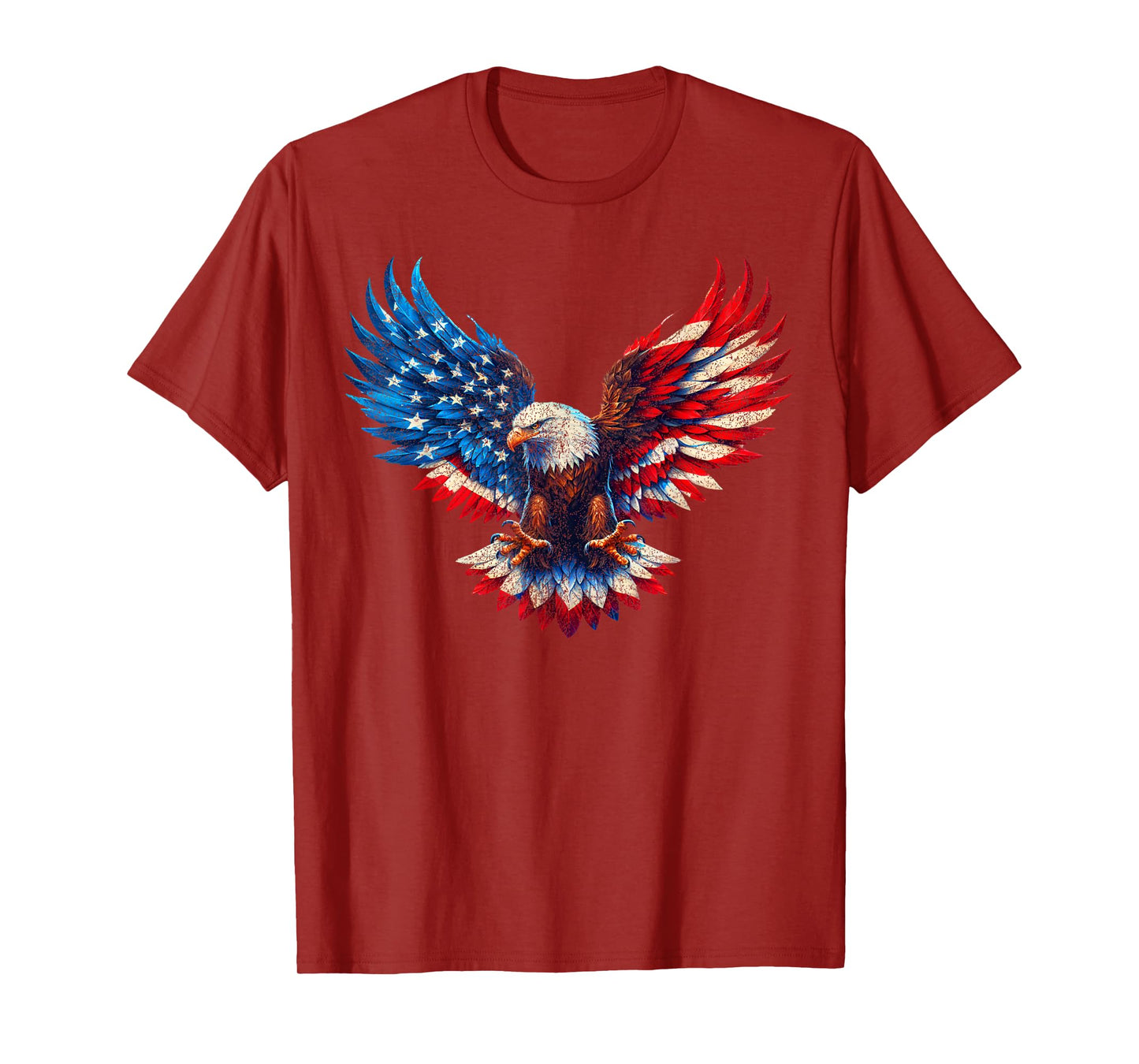 American Flag Bald Eagle Patriotic Eagle 4th of July USA T-Shirt