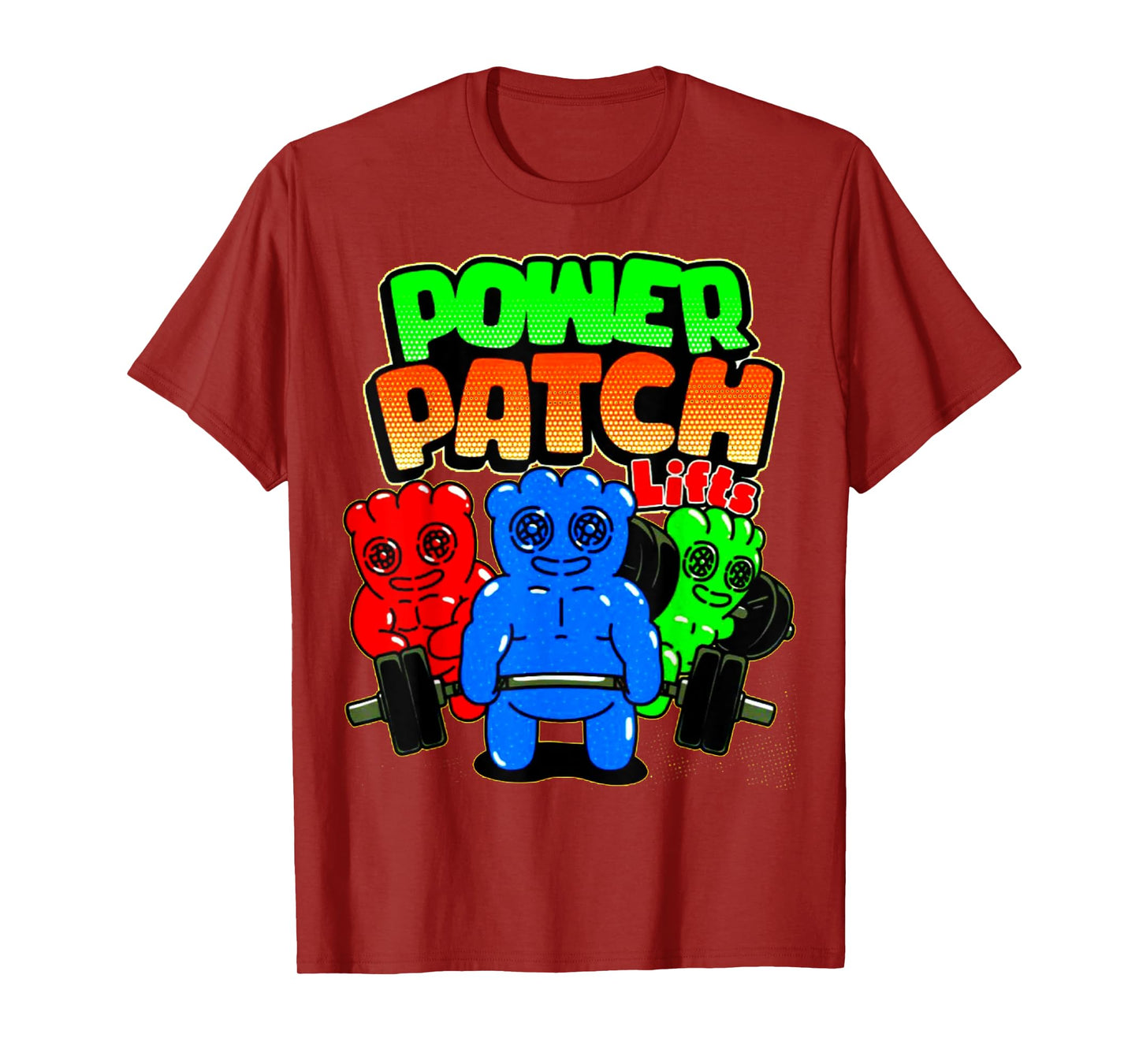 Funny Power Patch Lifts Weightlifting Bodybuilding Workout T-Shirt