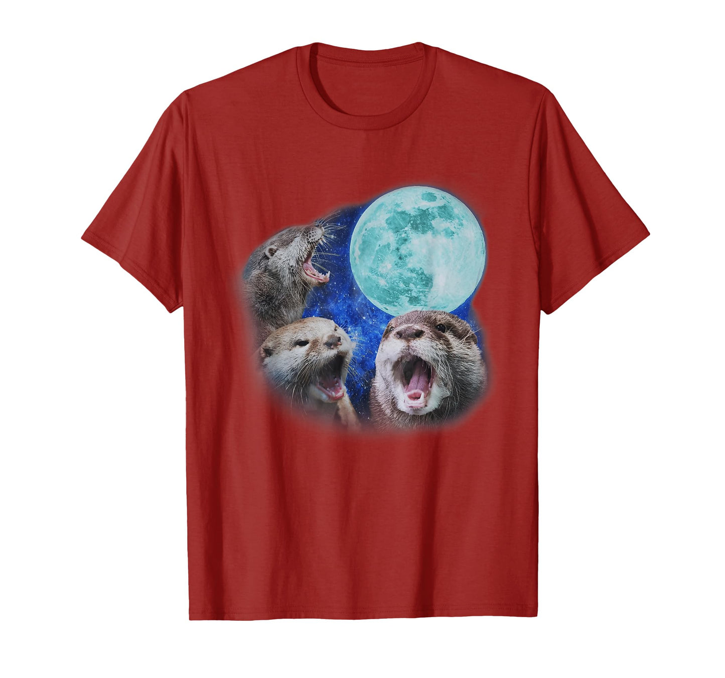 Three Otter Moon | Three Otter Moon Howling Otter Head T-Shirt