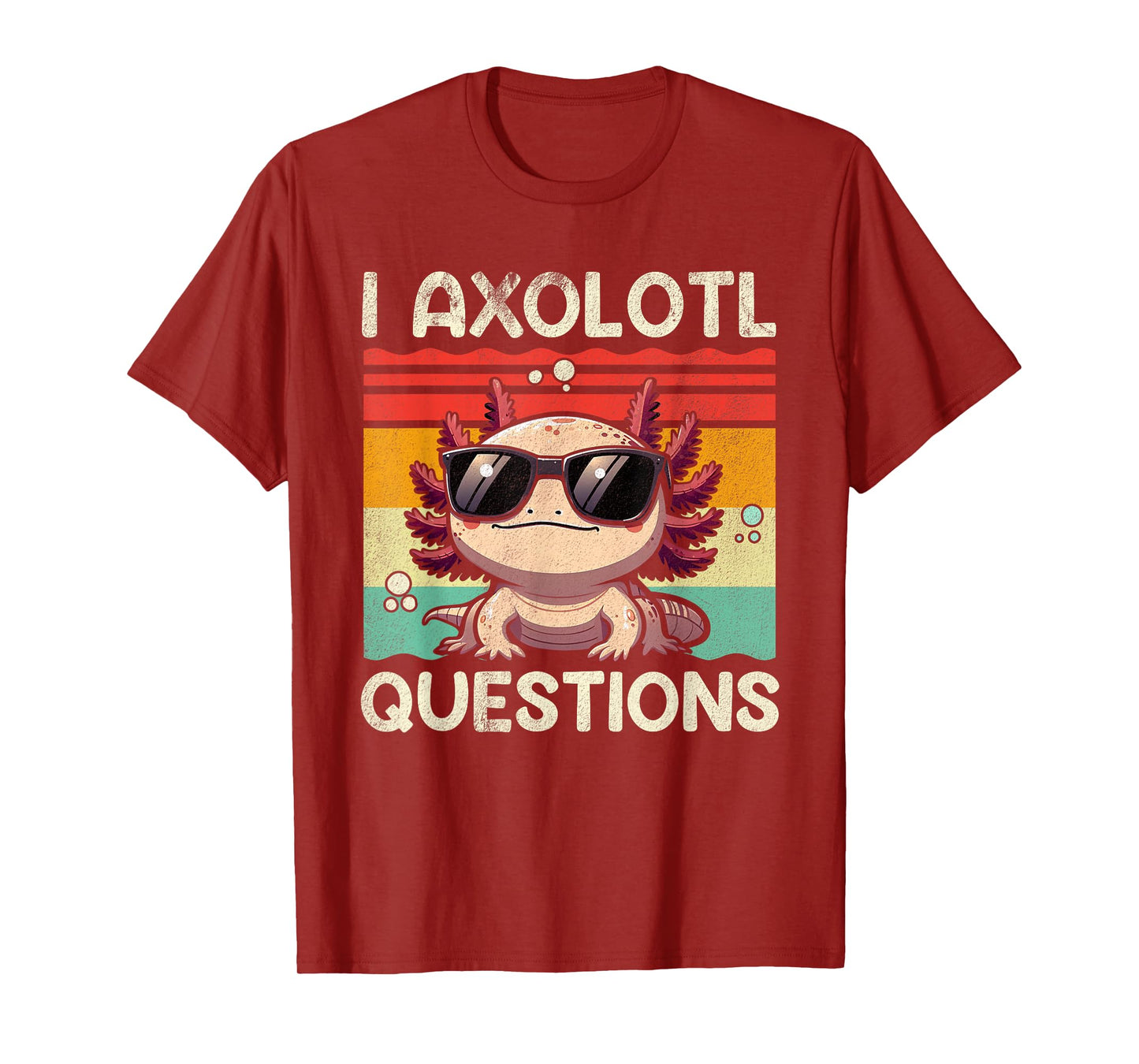 I Axolotl Questions Shirt Adults Youth Kids Retro Vintage T-Shirt