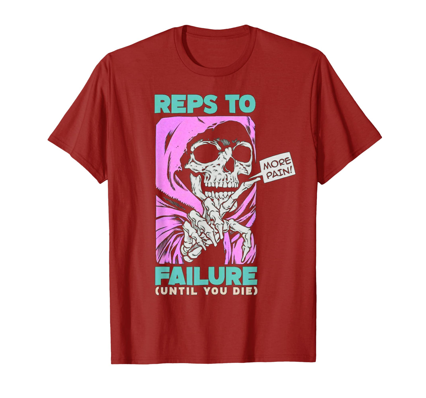Funny Reps To Failure Weightlifting Bodybuilding Fitness Gym T-Shirt