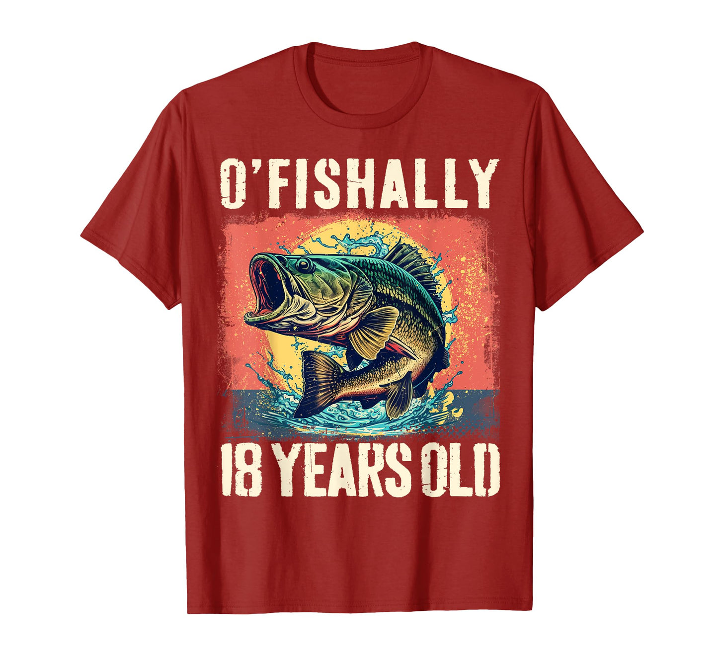 Ofishally 18 Years Old 2007 Fishing Fisherman 18th Birthday T-Shirt