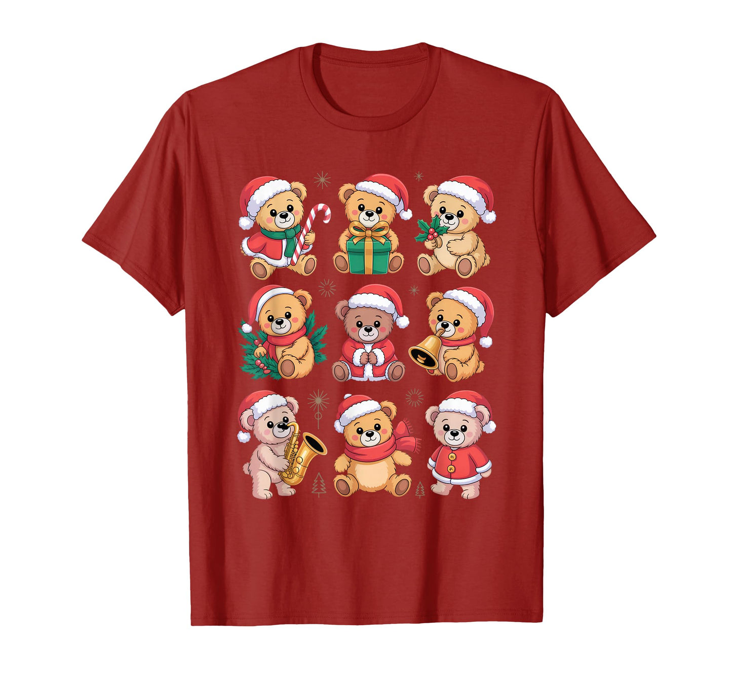 Adorable Santa Bears Christmas Cheer for Kids and Festive T-Shirt