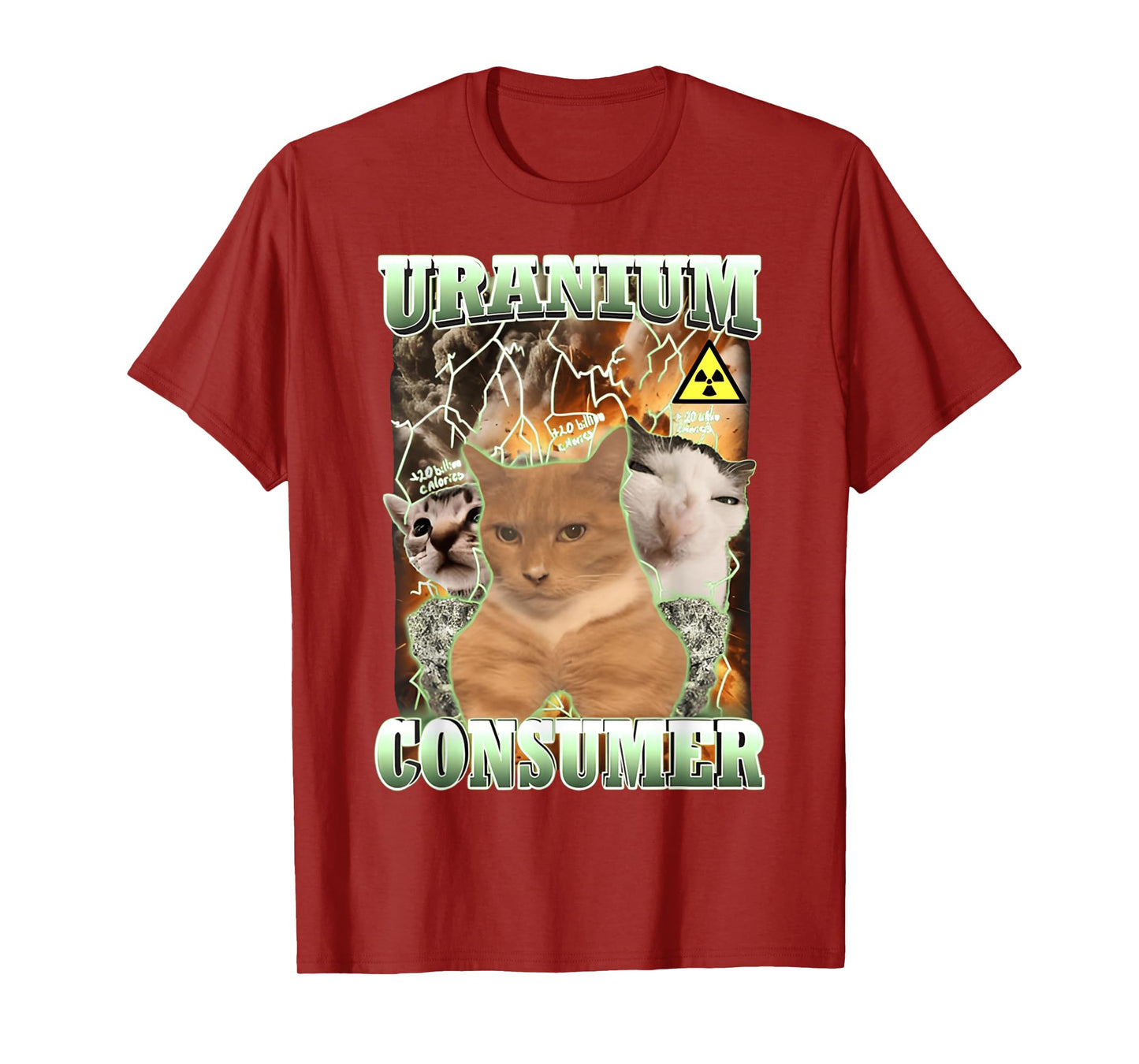Uranium Consumer Cat & FUNNY Cute Cats T-Shirt for Men Women Girls Kids