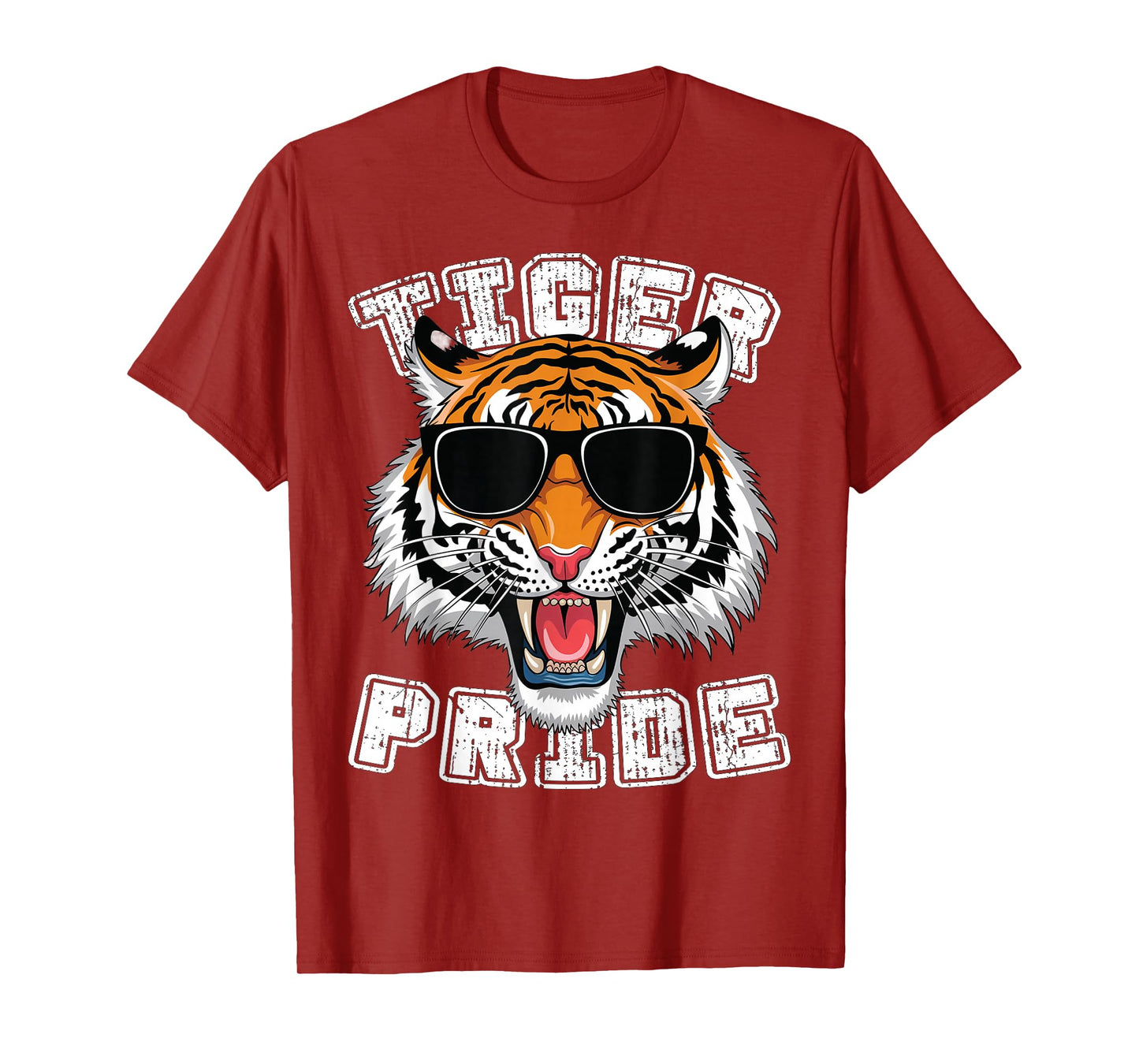 Tiger Pride Retro Tiger School Sports Team T-Shirt