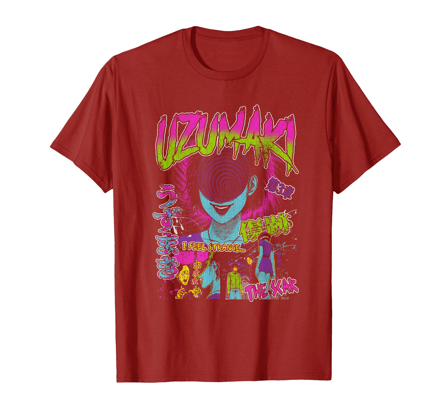 Uzumaki Junji Ito Spiral Girl Horror Manga T-Shirt
