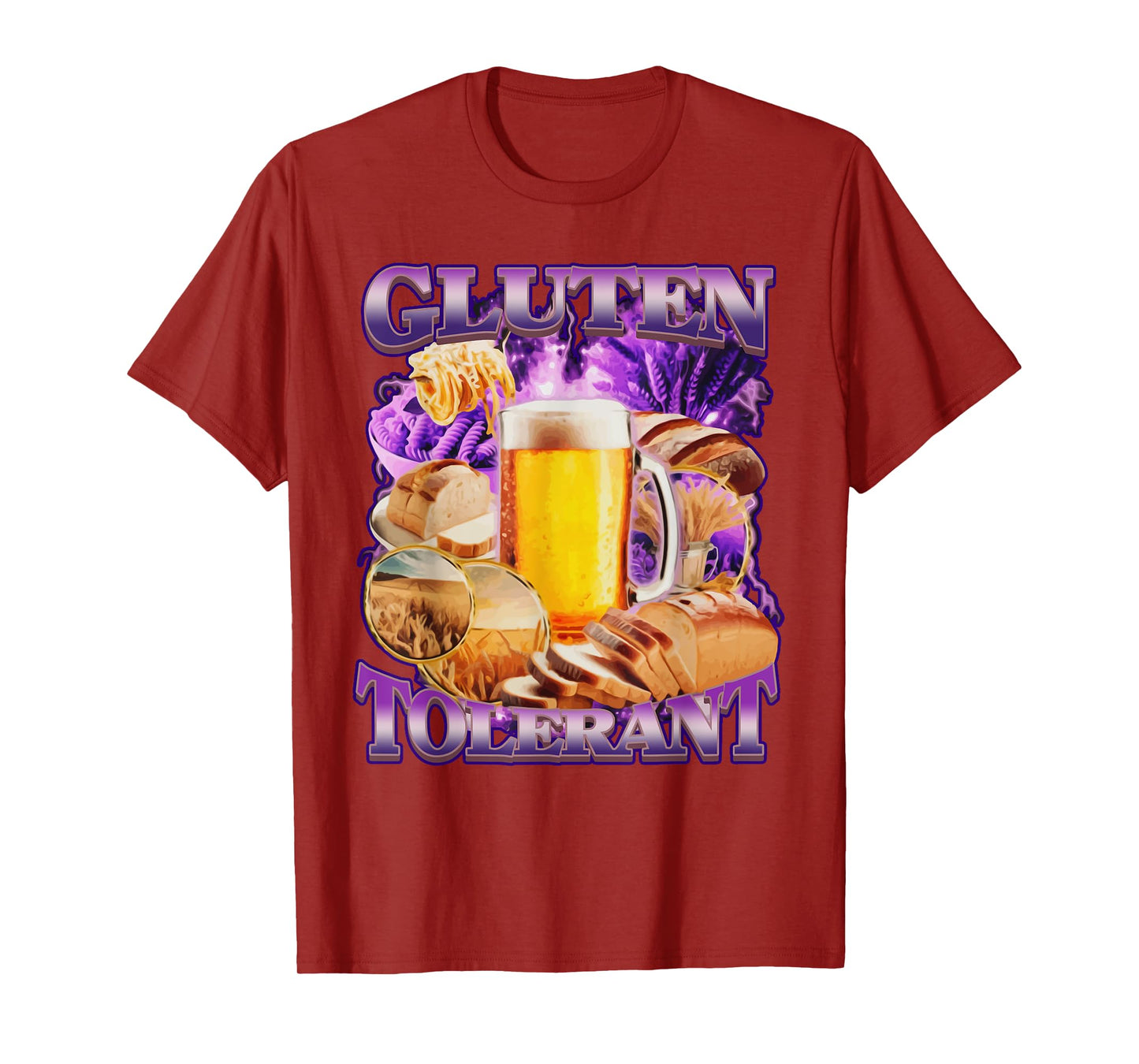 Gluten Tolerant Funny Ketosis Keto Diet Bread Beer Noodles T-Shirt