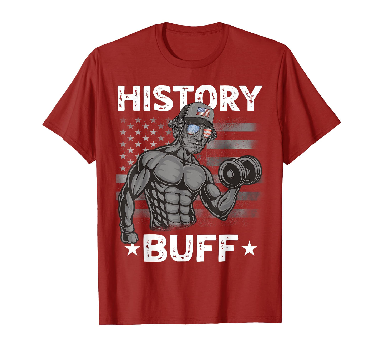History Buff Washington Bro Weightlifting 4th of July Gym T-Shirt for Men