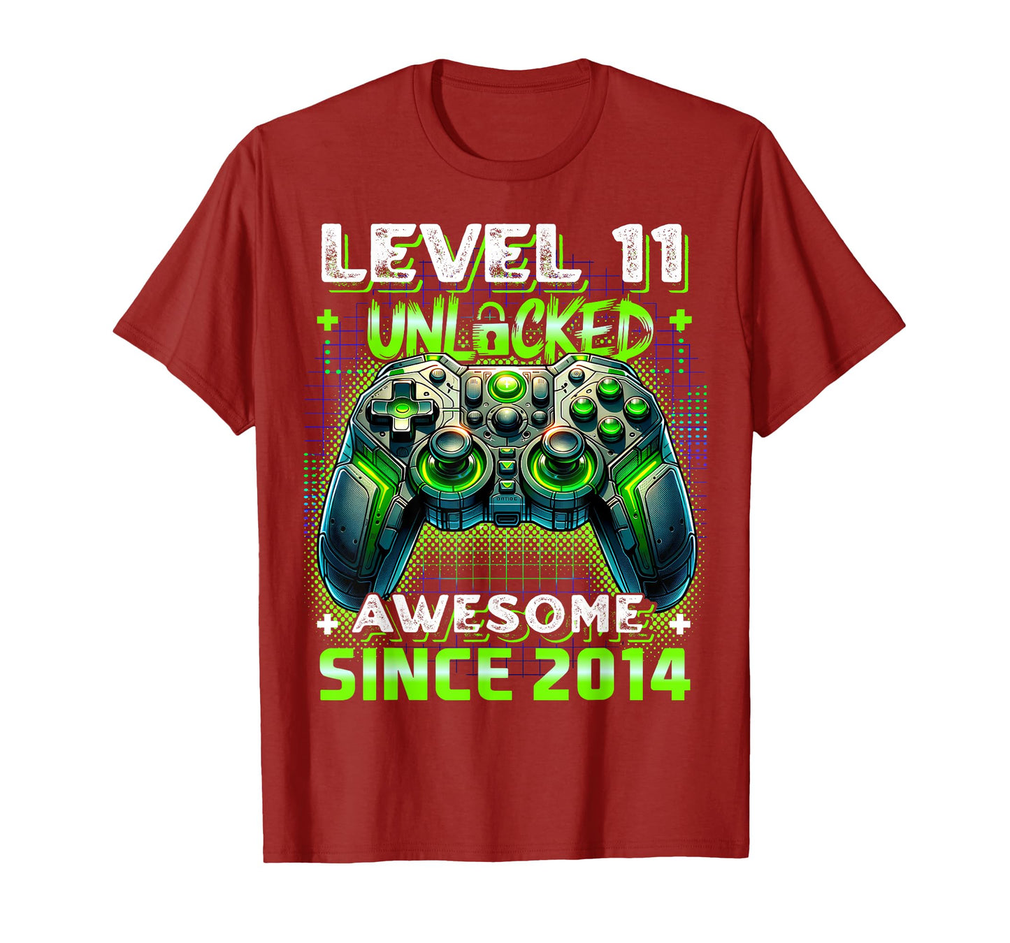 11th Birthday Boy Level 11 Gamer 11 Year Video Game Party T-Shirt