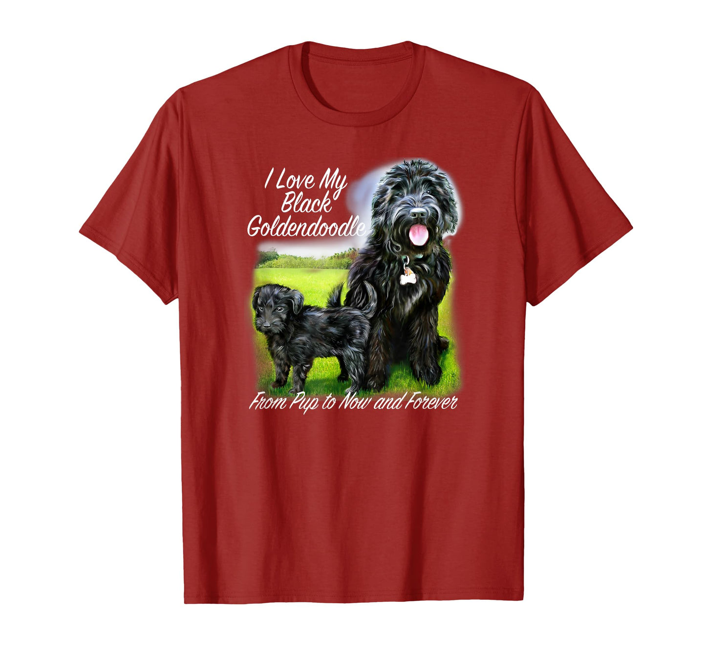 Golden Doodle I Love My Black Goldendoodle From Pup Forever T-Shirt