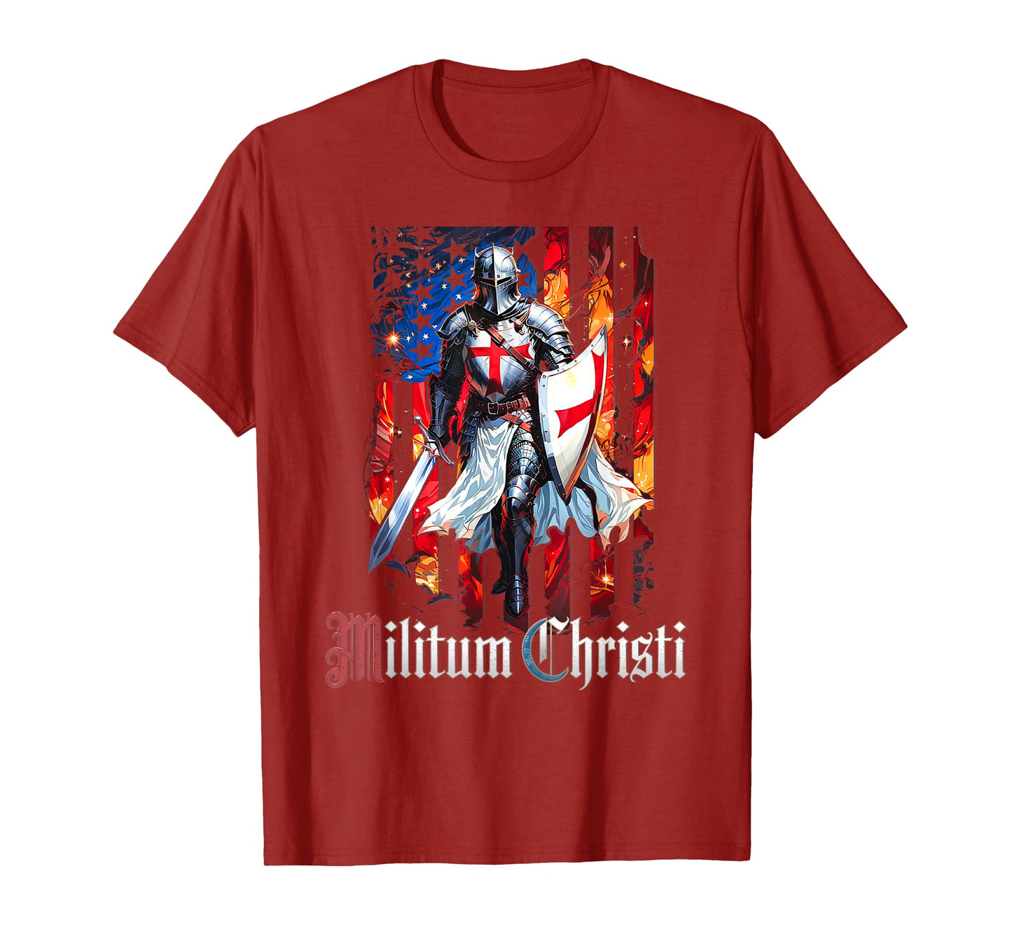 Catholic Knight Templar Crusader Cross T-Shirt