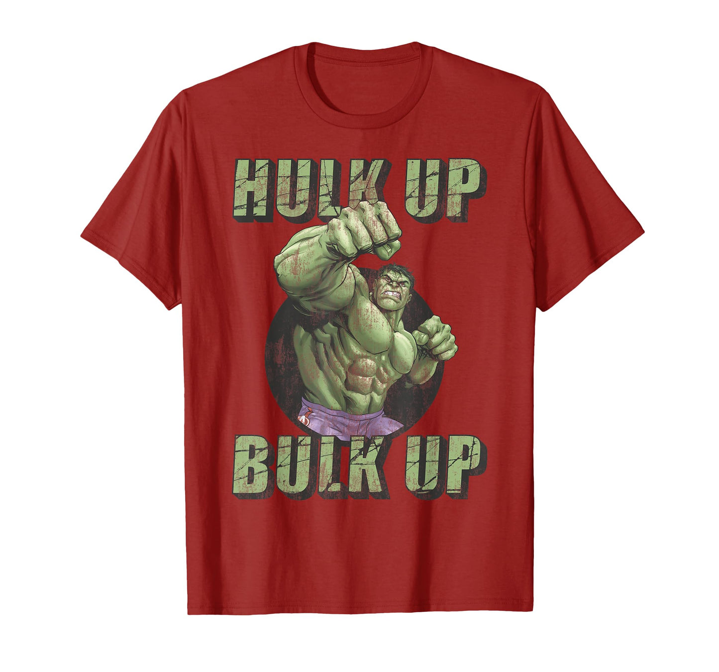 Marvel The Incredible Hulk Tough Hulk Up Bulk Up Badge T-Shirt
