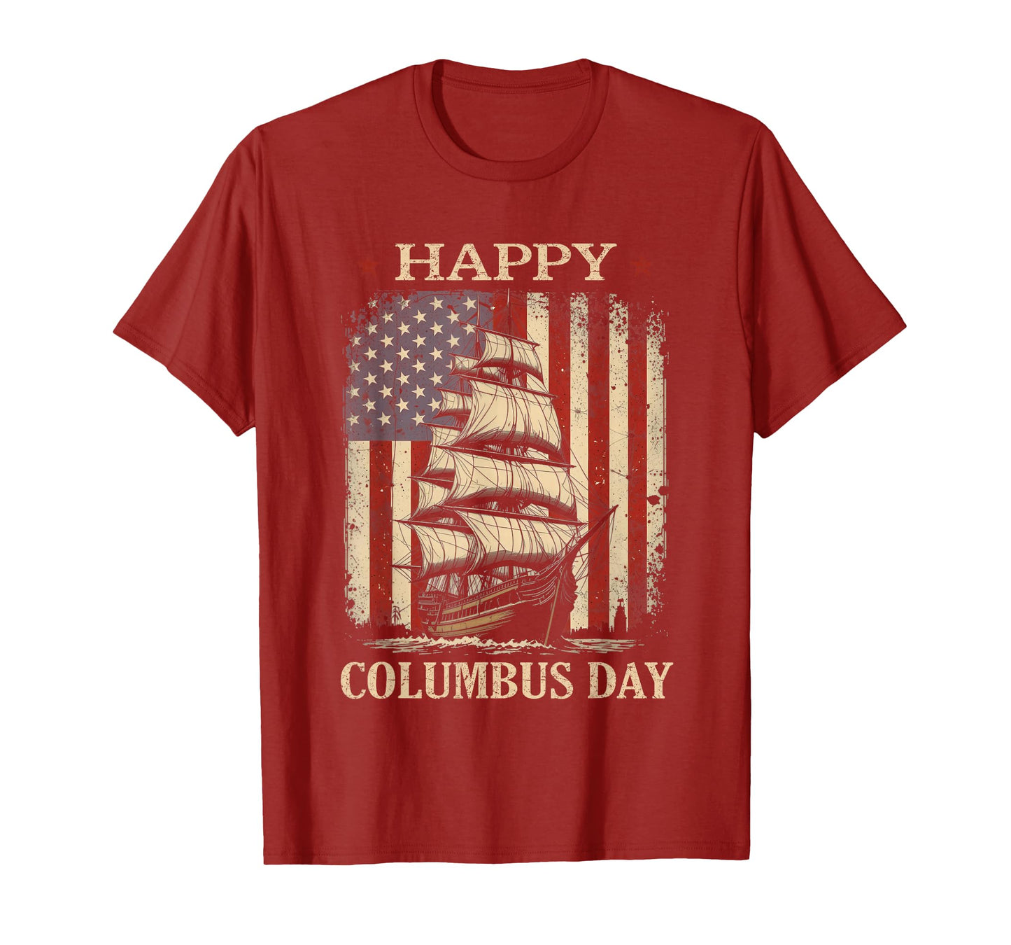 Happy Columbus Day Design Christopher Columbus Italian T-Shirt