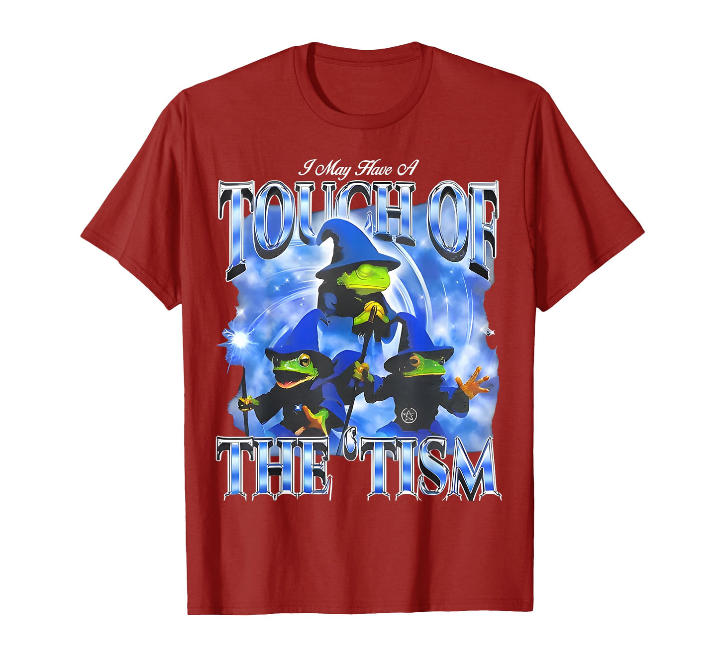 Funny Wizard Frog Witch I May Have a Touch of The Tism T-Shirt
