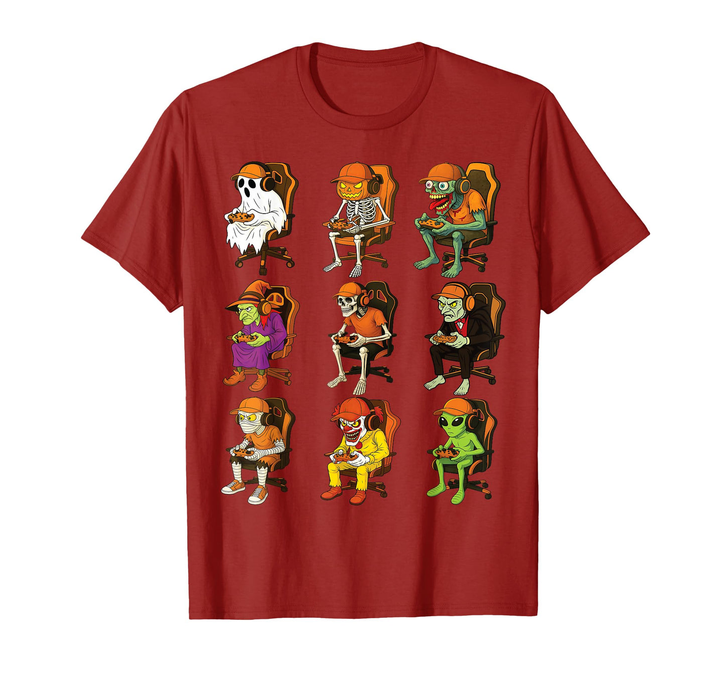 Halloween Gamer Squad Gaming Video Game T-Shirt