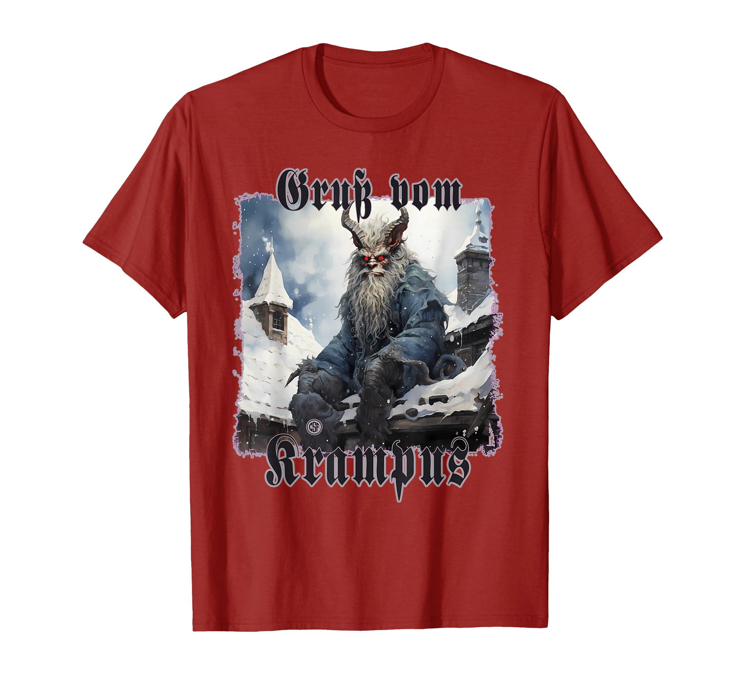 Greeting from Krampus Christmas Legend Figure T-Shirt