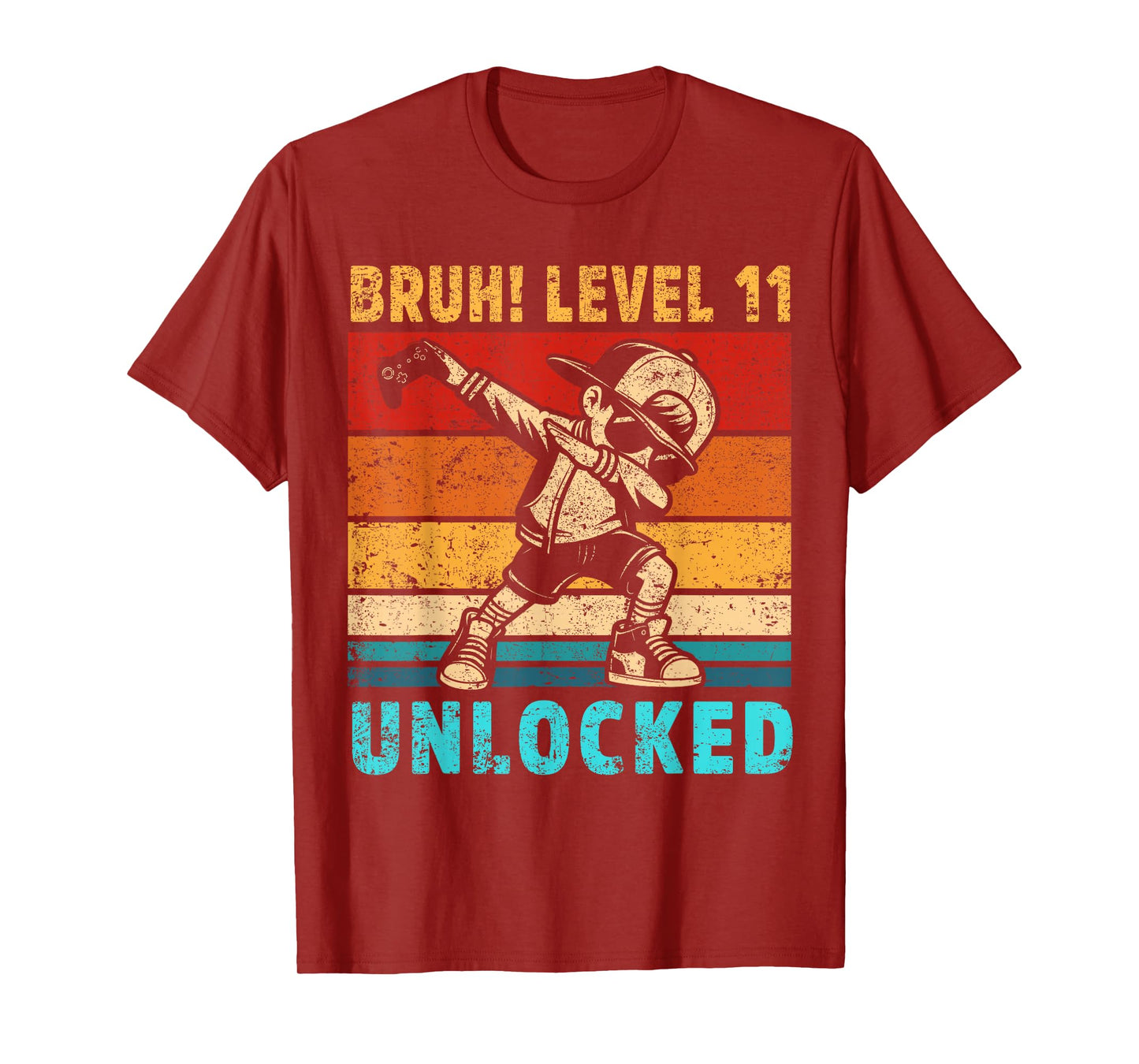 11 Year Old Birthday Dabbing Boy Bruh 11th level unlocked T-Shirt