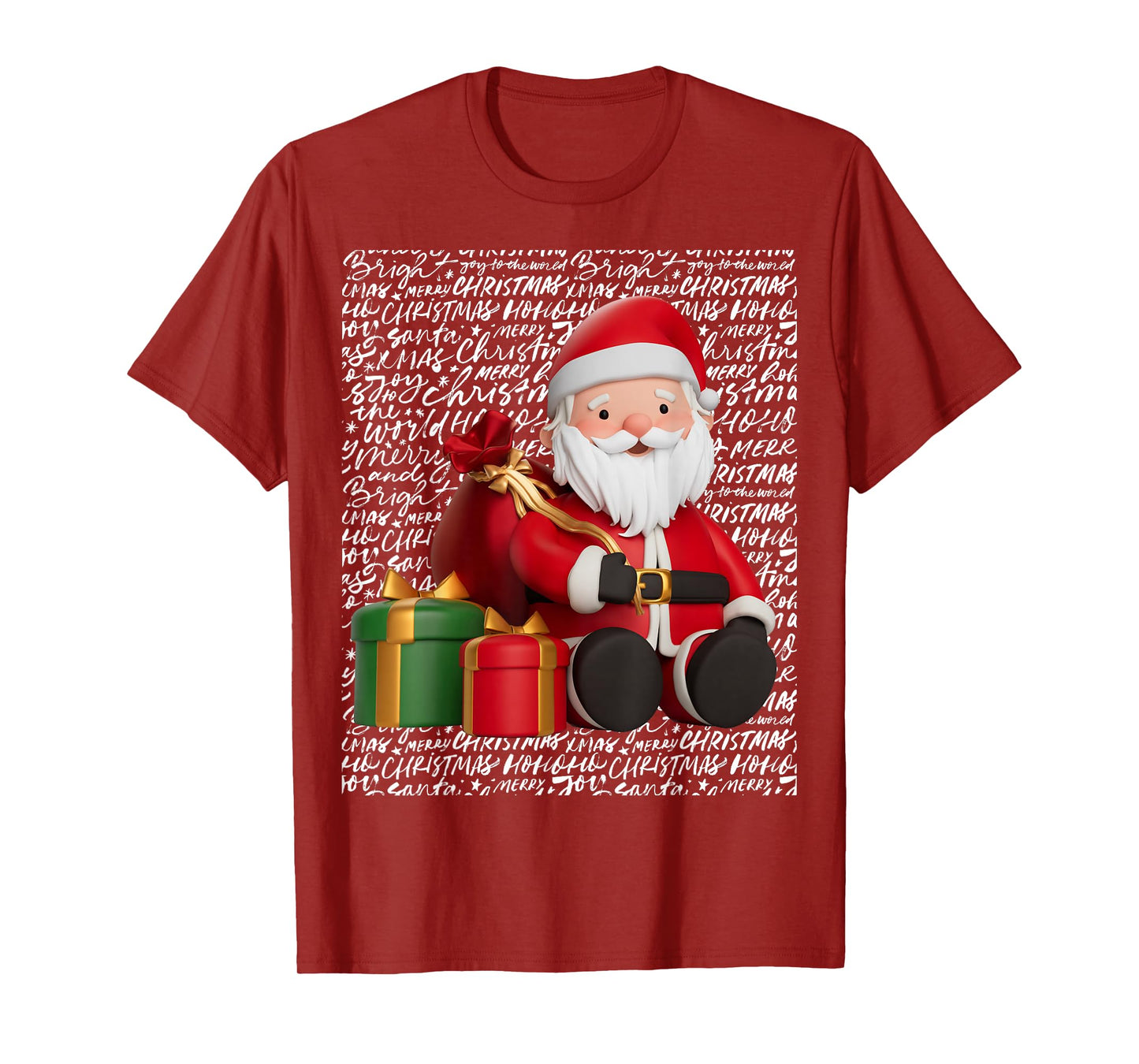 Christmas Happy Santa Festive Holidays T-Shirt