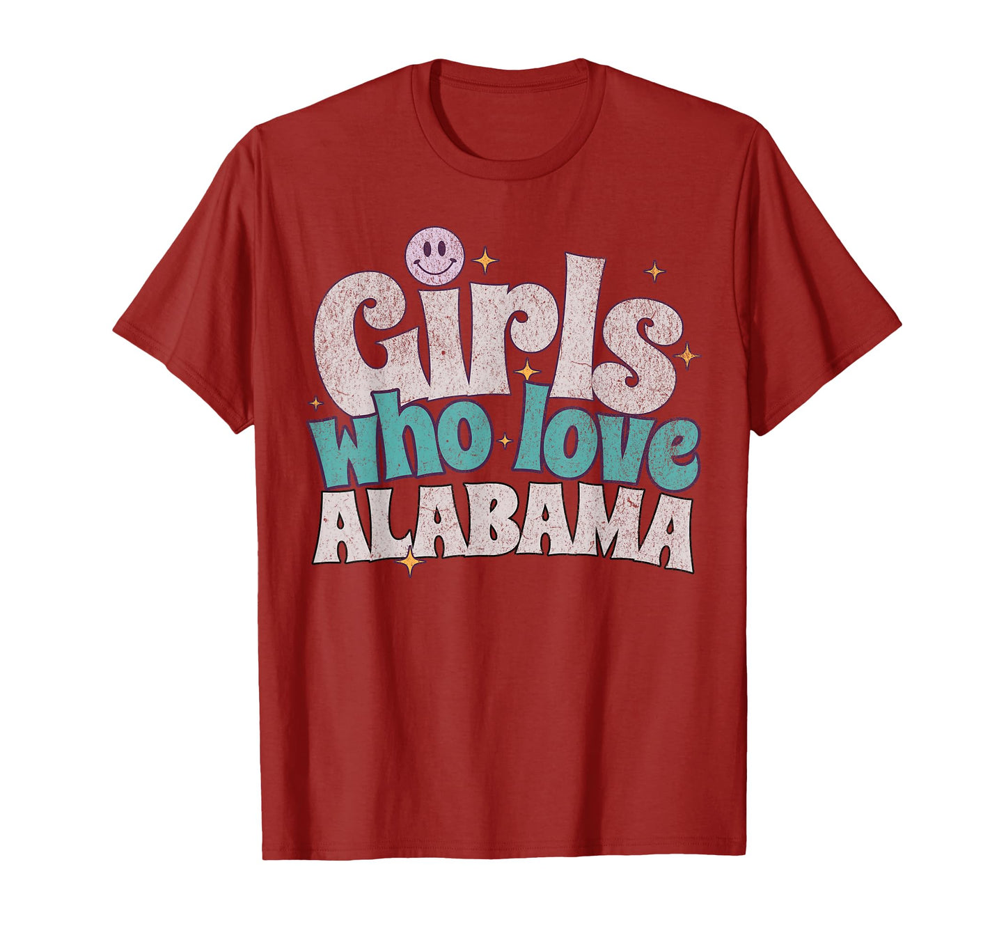 Girls Who Love Alabama, Women's Cute Alabama T-Shirt