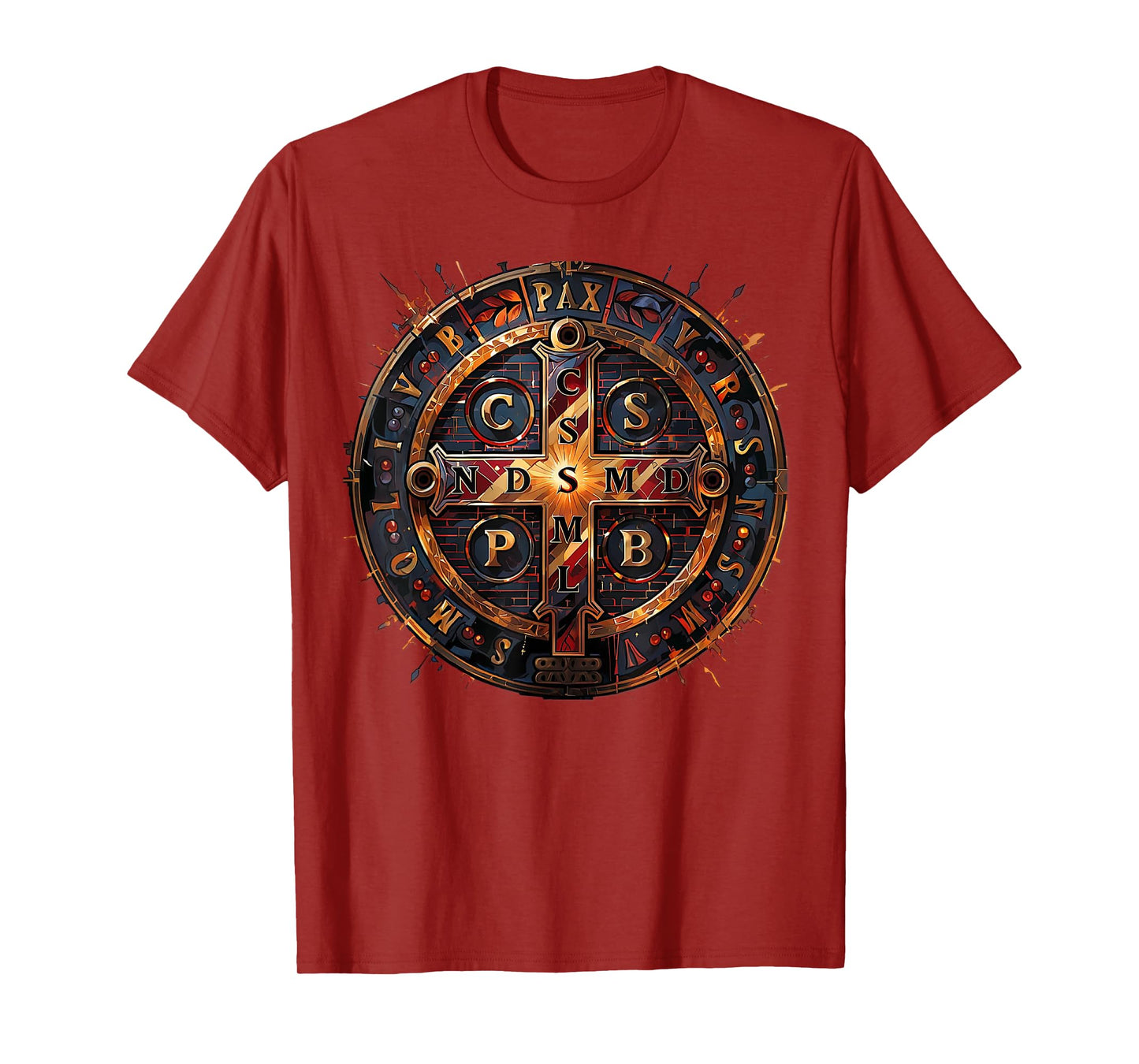 Catholic Saint Benedict Medal T-Shirt