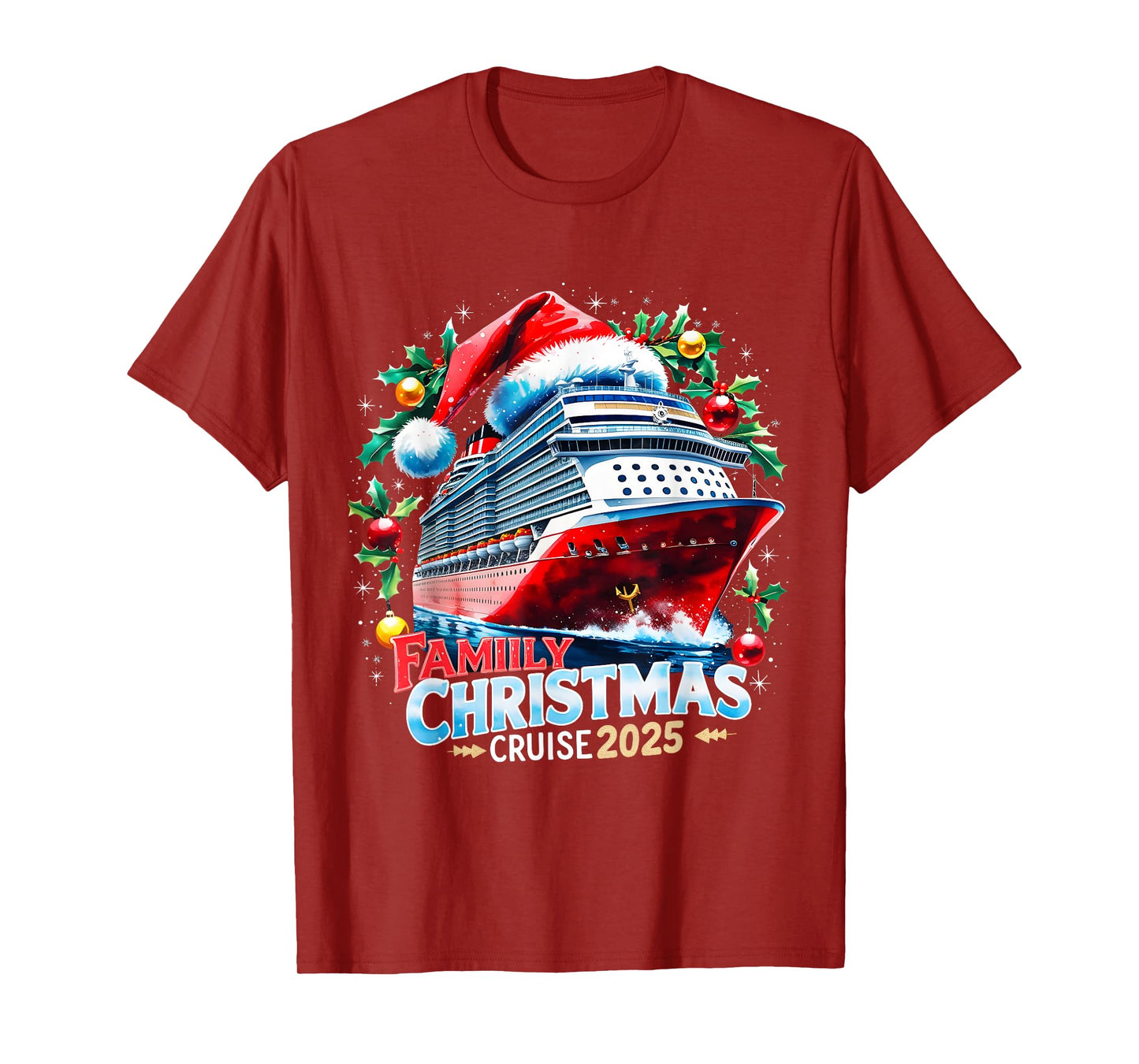Family Christmas Cruise 2025 Holiday Vacation Tee T-Shirt