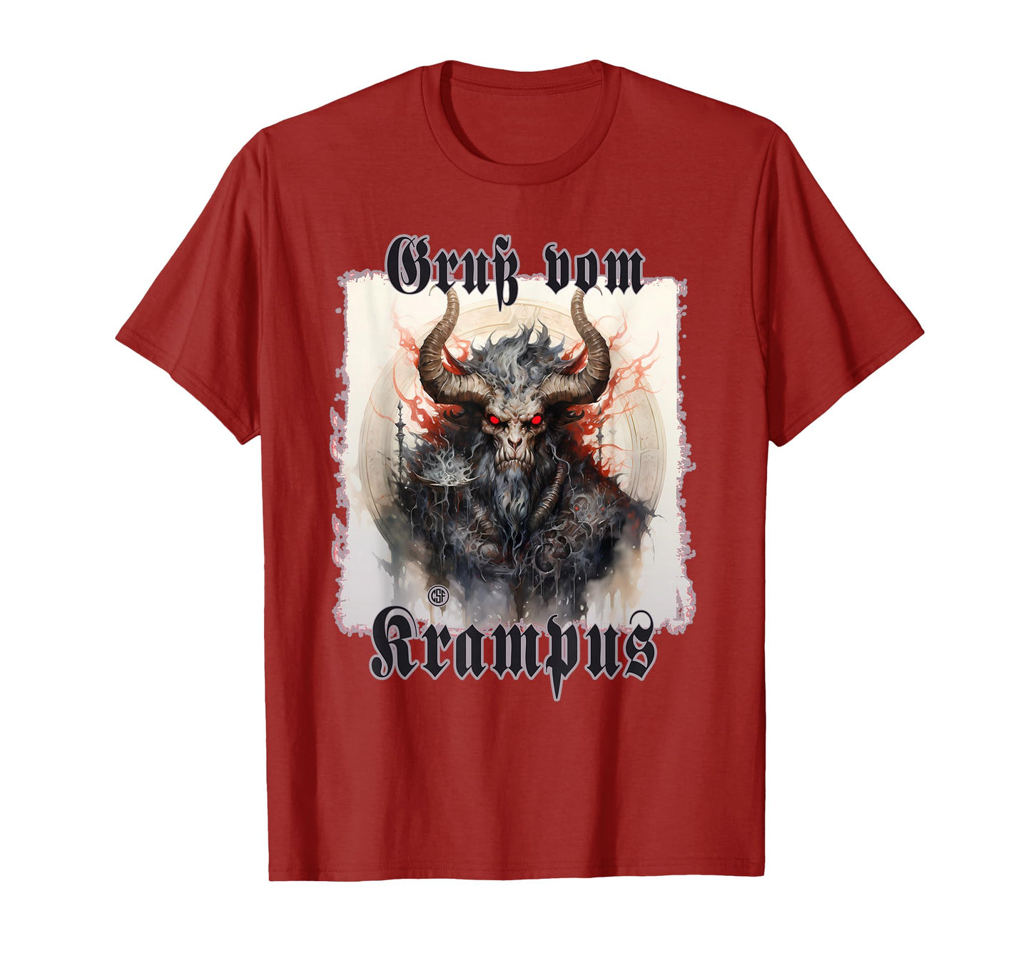 Greeting from Krampus Christmas Legend Figure T-Shirt