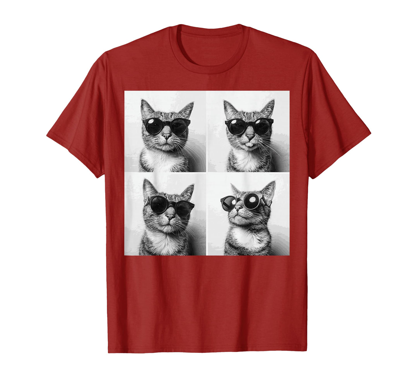 Funny Graphic Cat Photobooth Selfie Funny T-Shirt