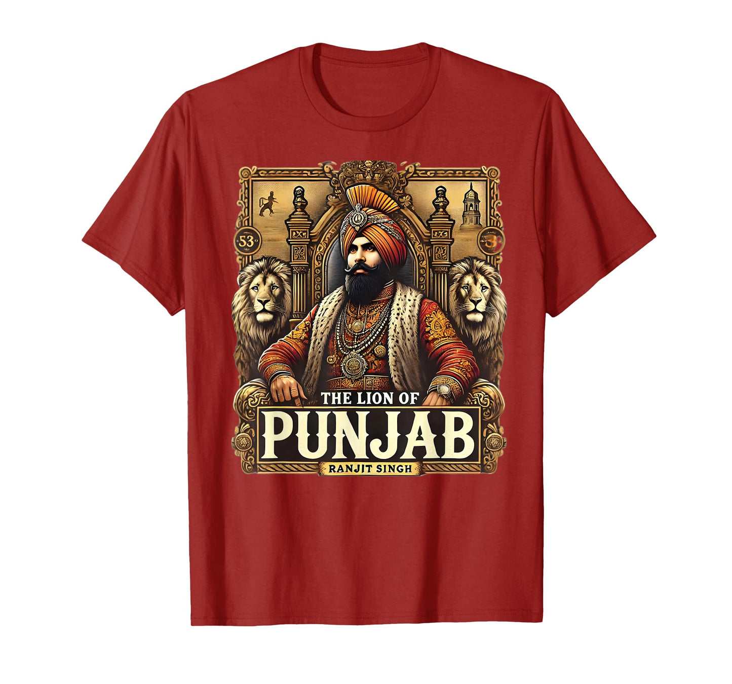 Majaraja Ranjit Singh Ther Lion of Punjab T-Shirt
