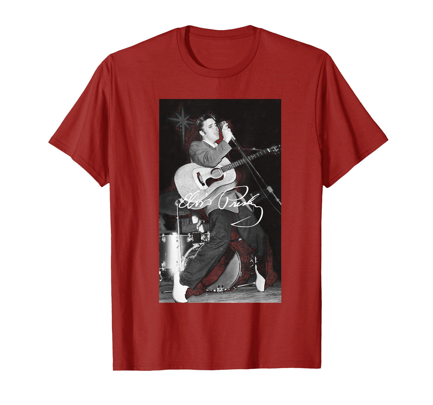 Elvis Presley B&W Guitar T-Shirt