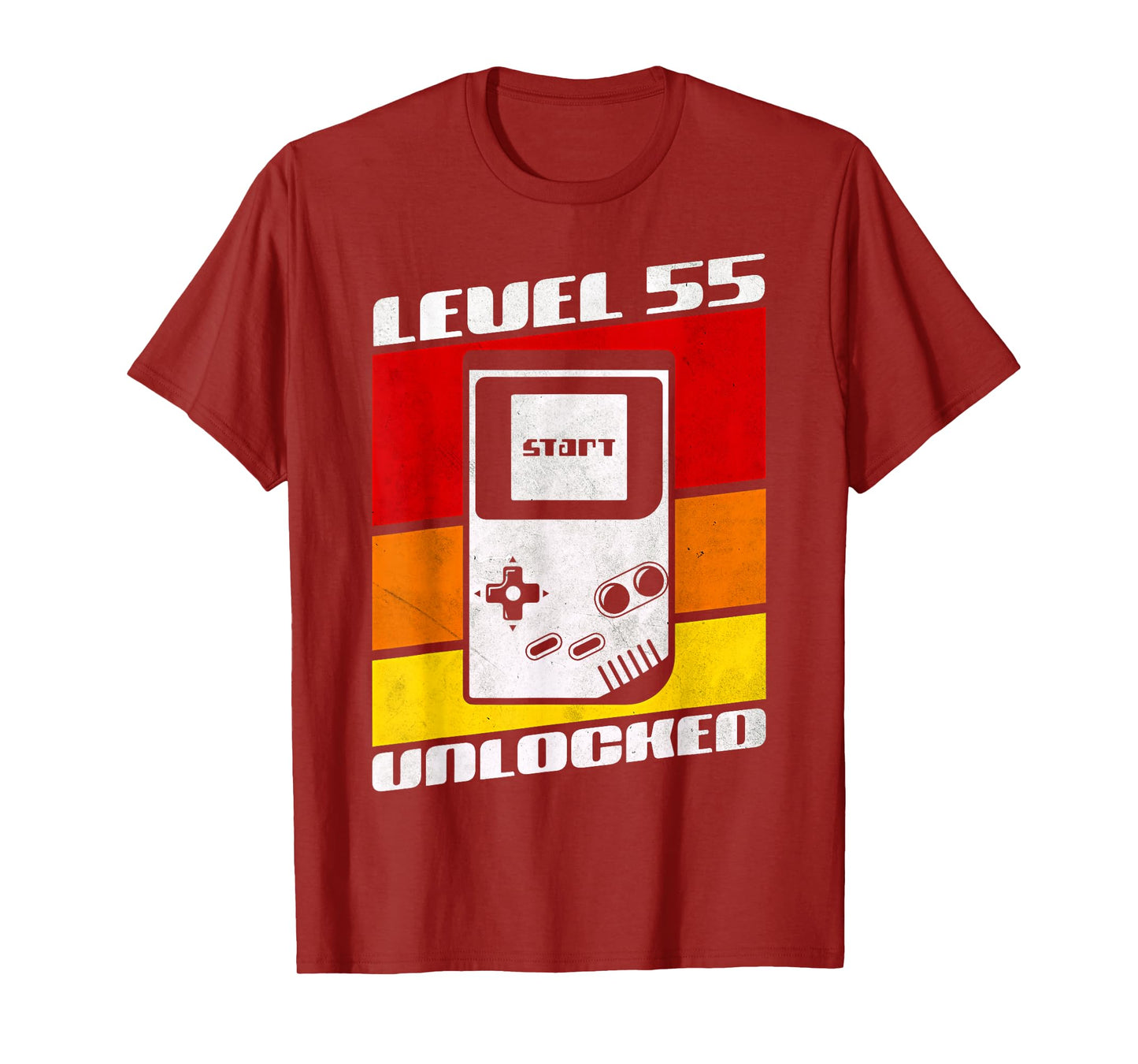 Level 55 Unlocked Video Gamer Retro 55th Birthday Gifts T-Shirt