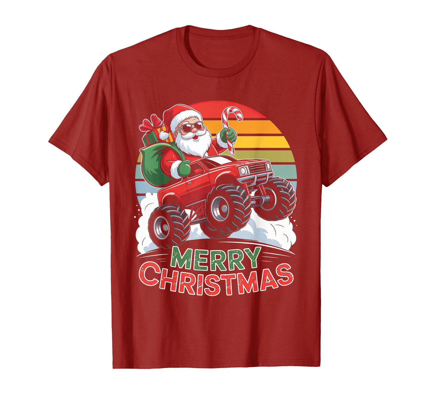 Christmas Gamer Santa Xmas Funny Gaming Men Boys Kids Youth T-Shirt