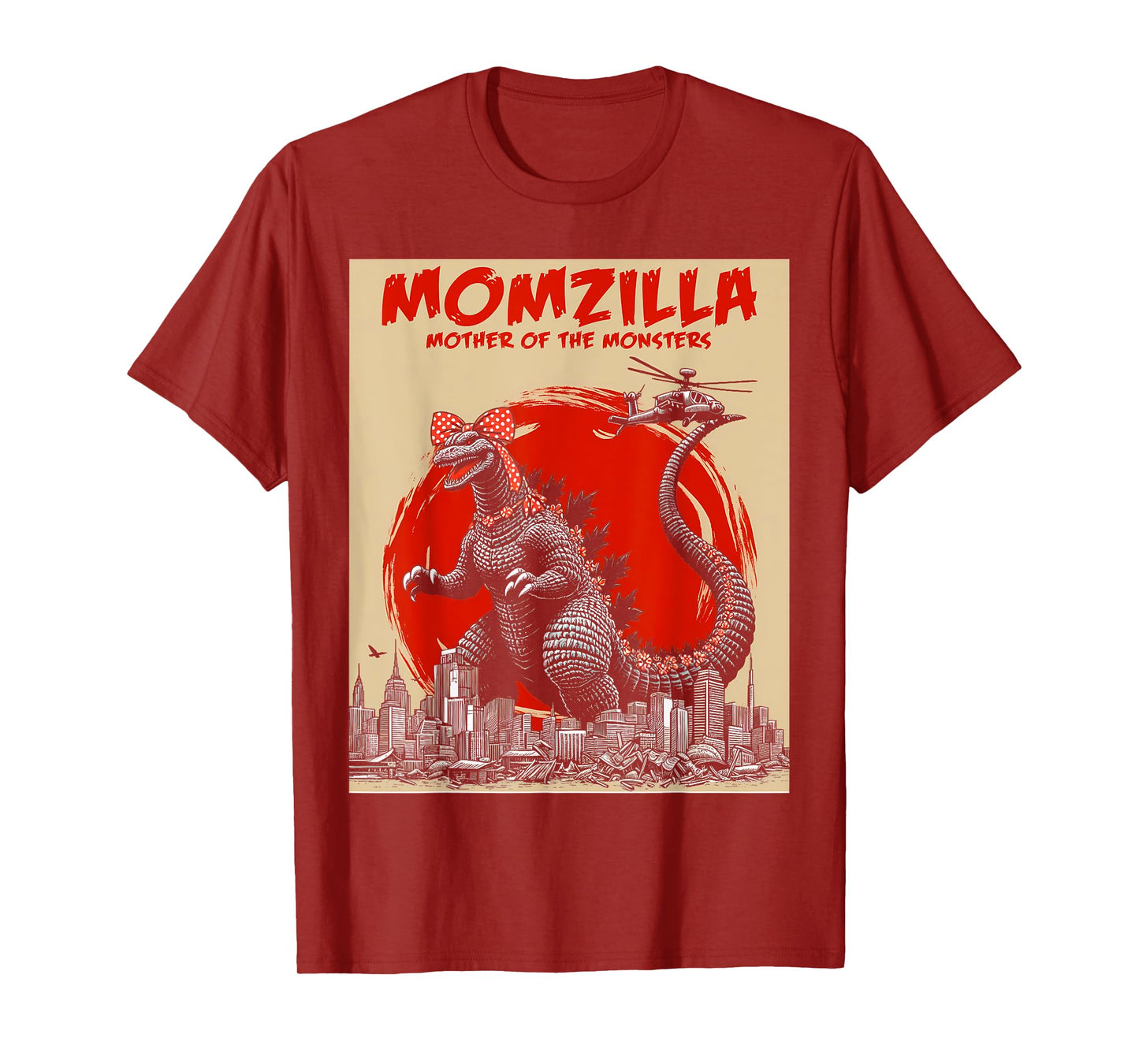 Momzilla Mother Of Monsters Retro Vintage Mama Mother's Day T-Shirt