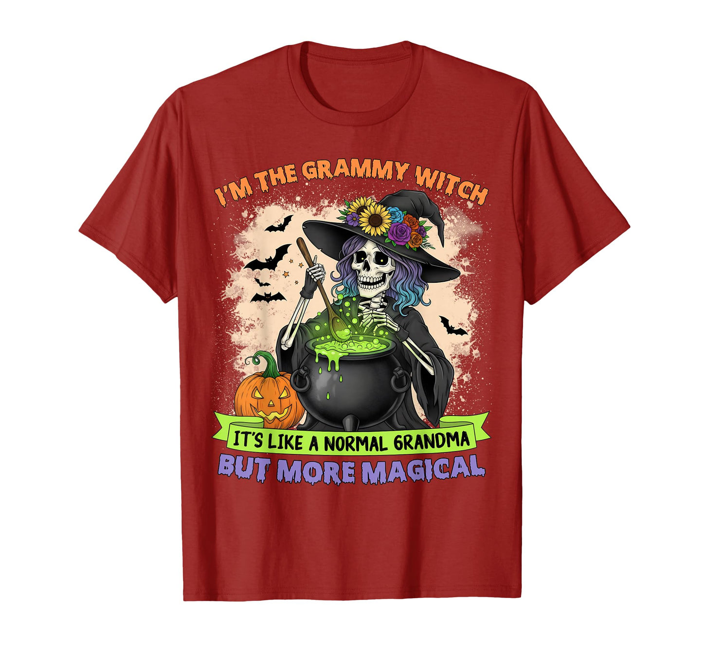 I'm The Grammy Witch Like A Normal Grandma Nana Halloween T-Shirt