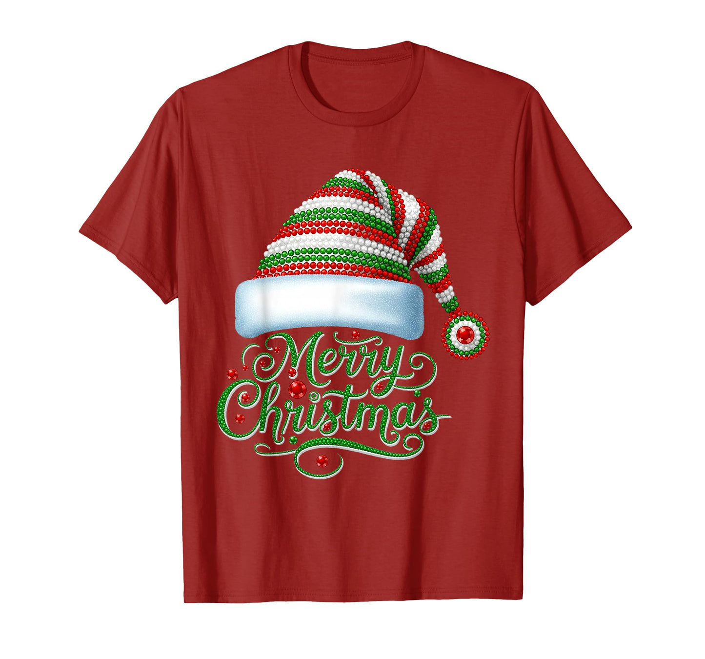 Funny Merry Christmas Santa Hat Xmas Family Matching Pajama T-Shirt