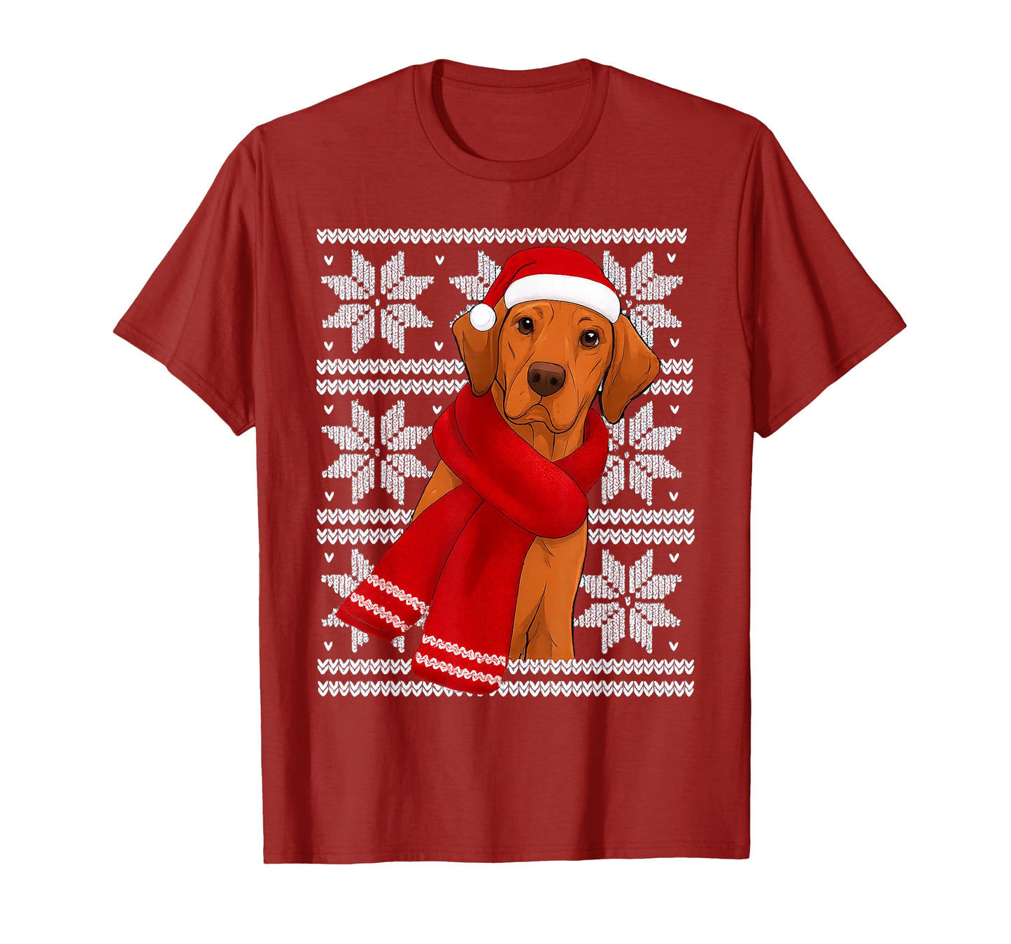 Rhodesian Ridgeback Ugly Christmas Holiday Dog Lover T-Shirt