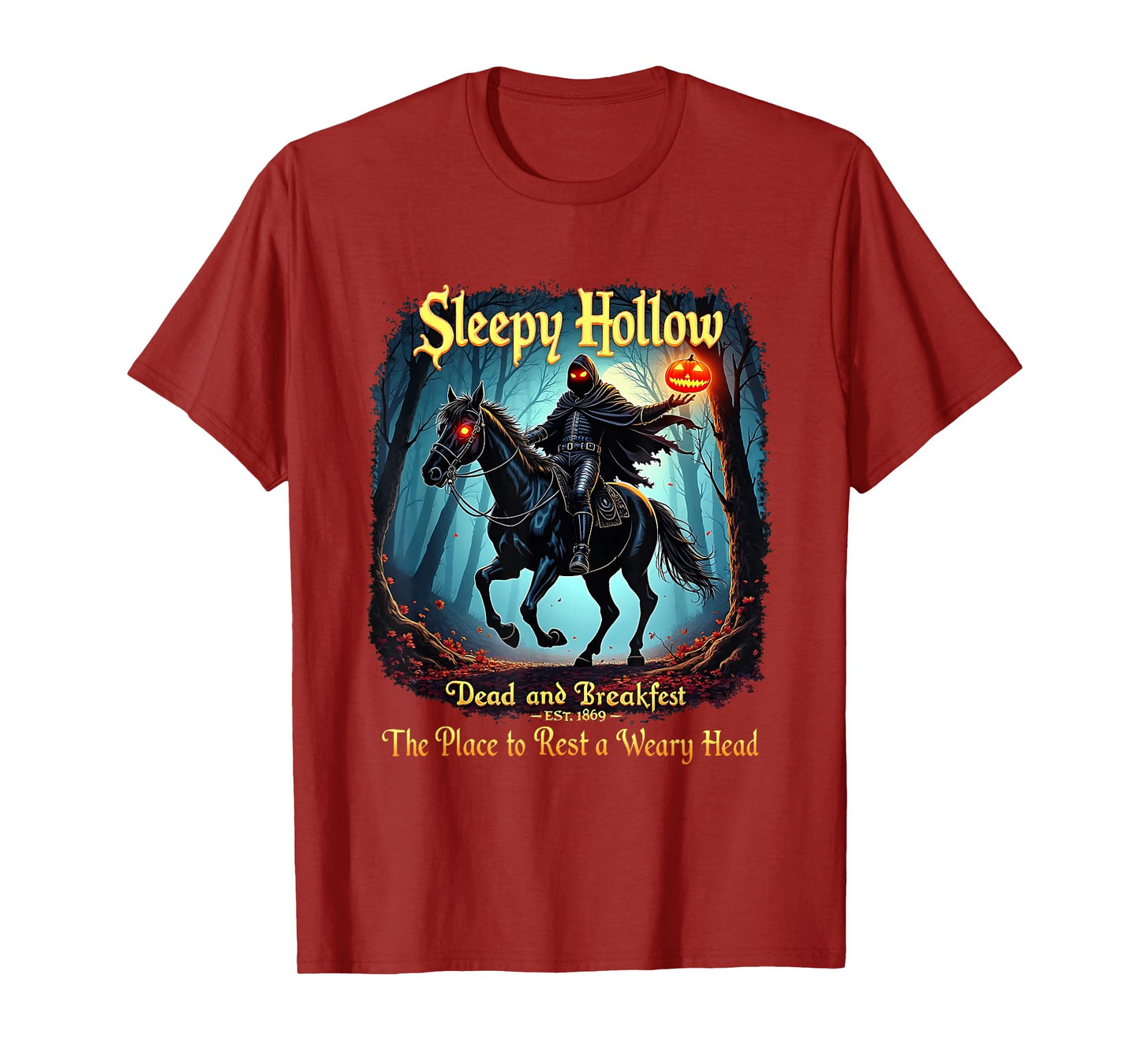 Sleepy Hollow Horseman Halloween Spooky Season Vintage T-Shirt