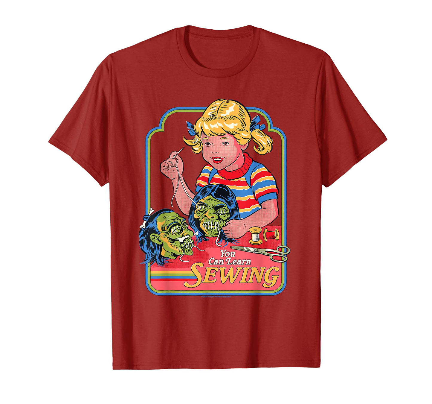 Learn Sewing Sarcastic Retro Vintage Funny Adult Humor T-Shirt