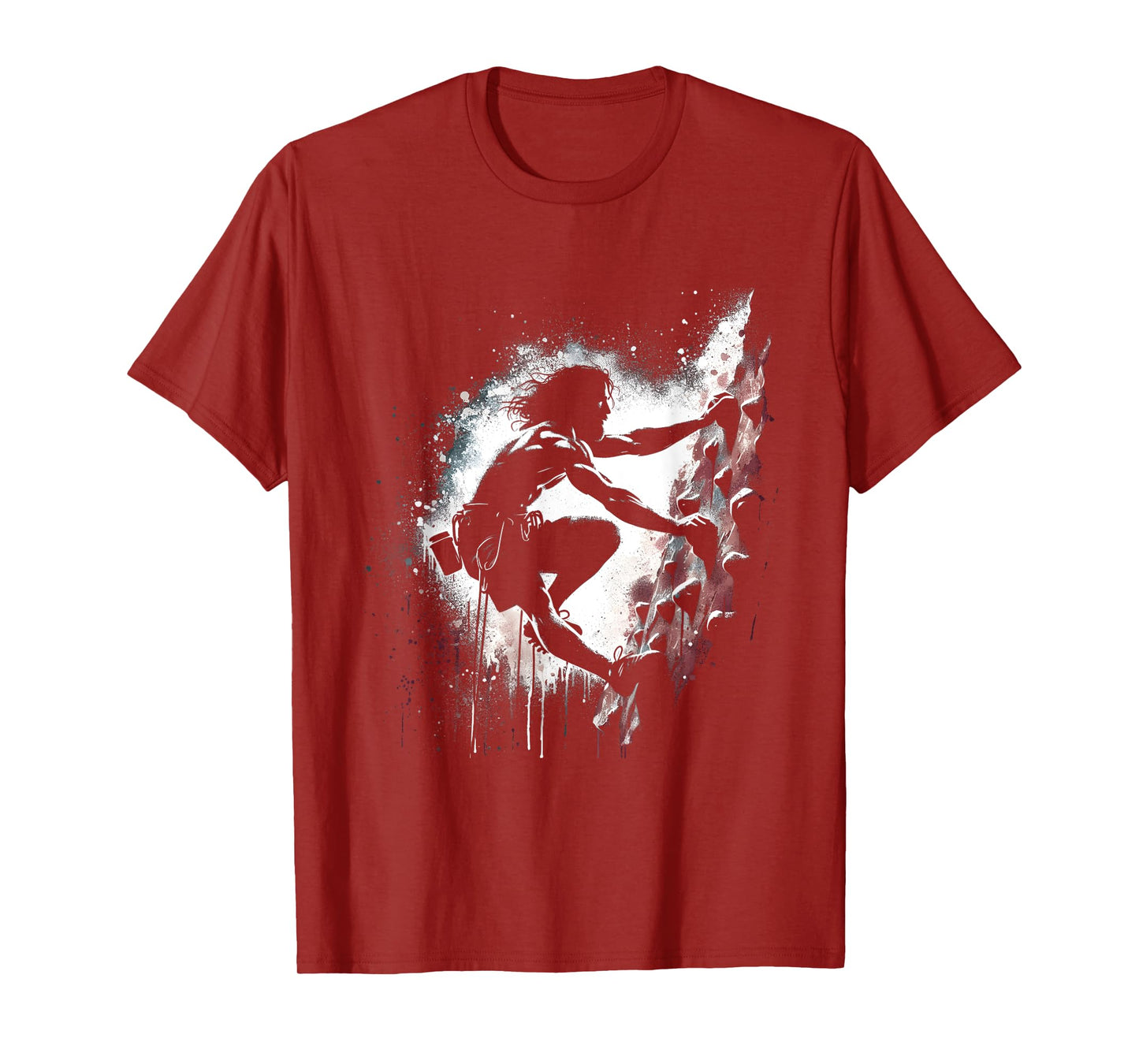 Jesus Rock Climbing - Funny Christian Religious Wall Climber T-Shirt