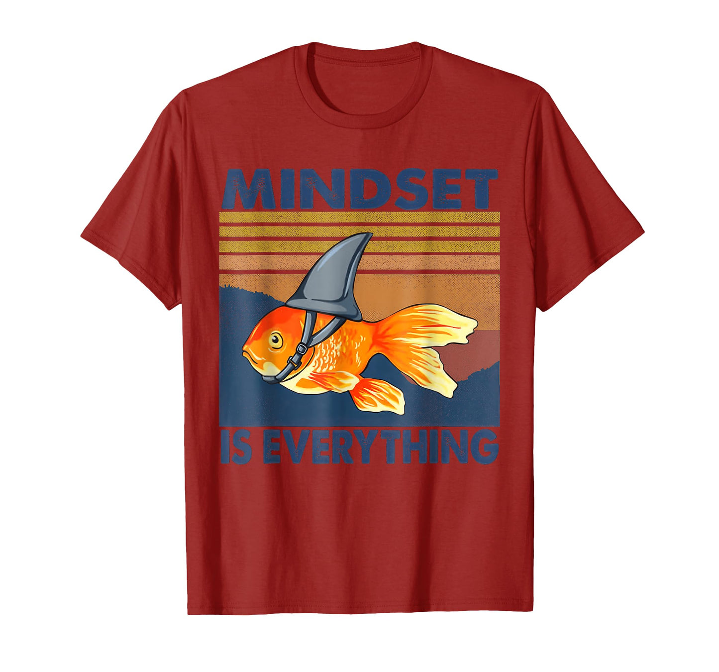Everything Is Mindset Shark Fin Goldfish Vintage T-Shirt