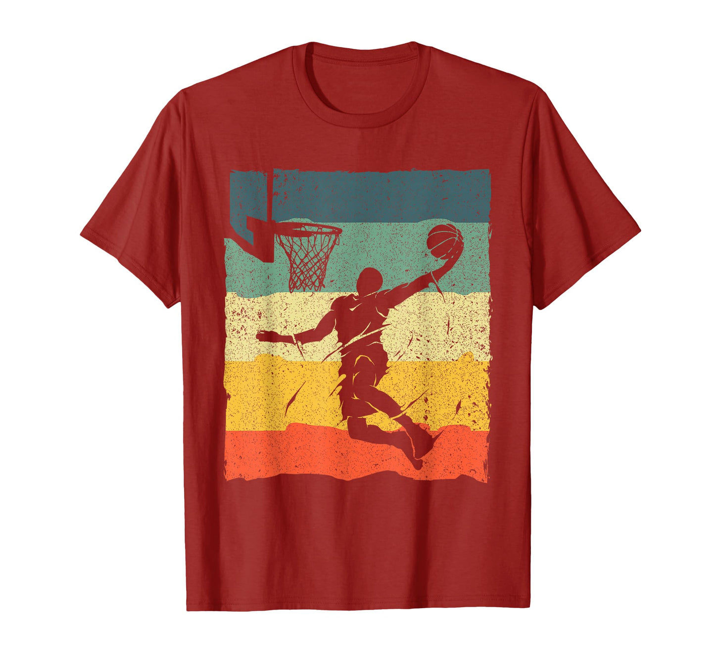 Cool Basketball Art For Men Women Vintage Basketball Player T-Shirt